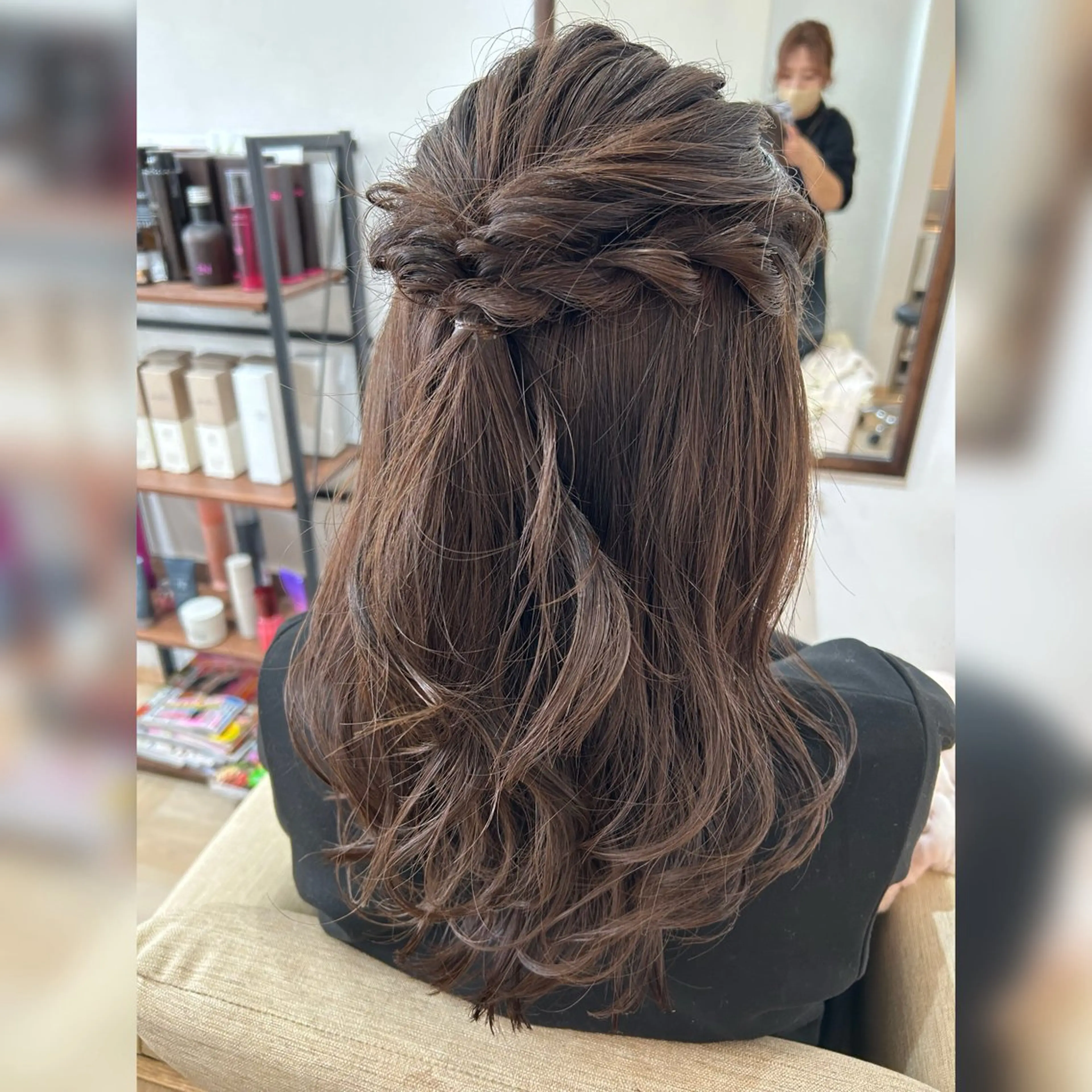 ロング カット ヘアセット お子様と美容室🧸 HidamaRi絢菜のヘアスタイル