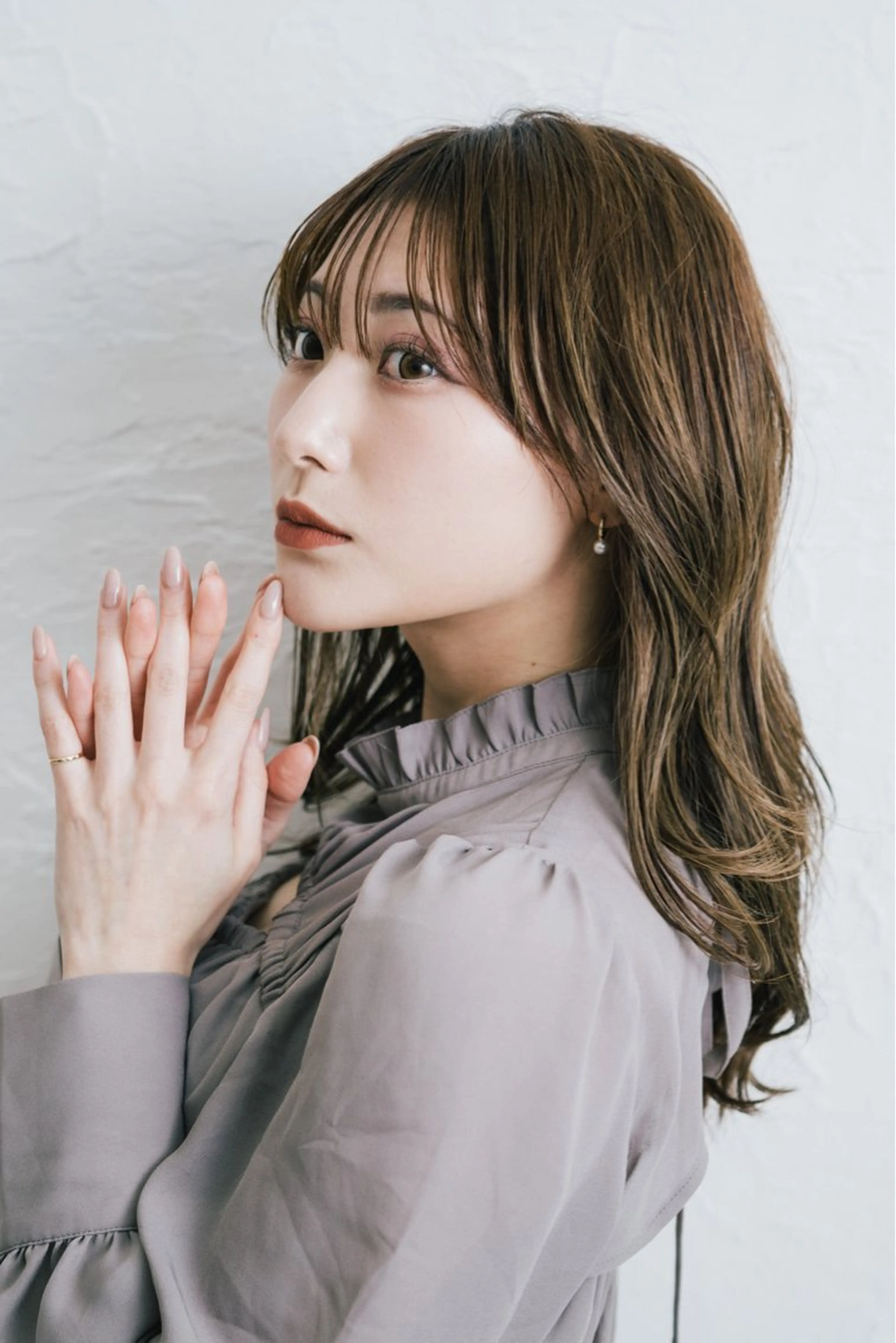 セミロング ヘアカラー 志賀 大倫のヘアスタイル