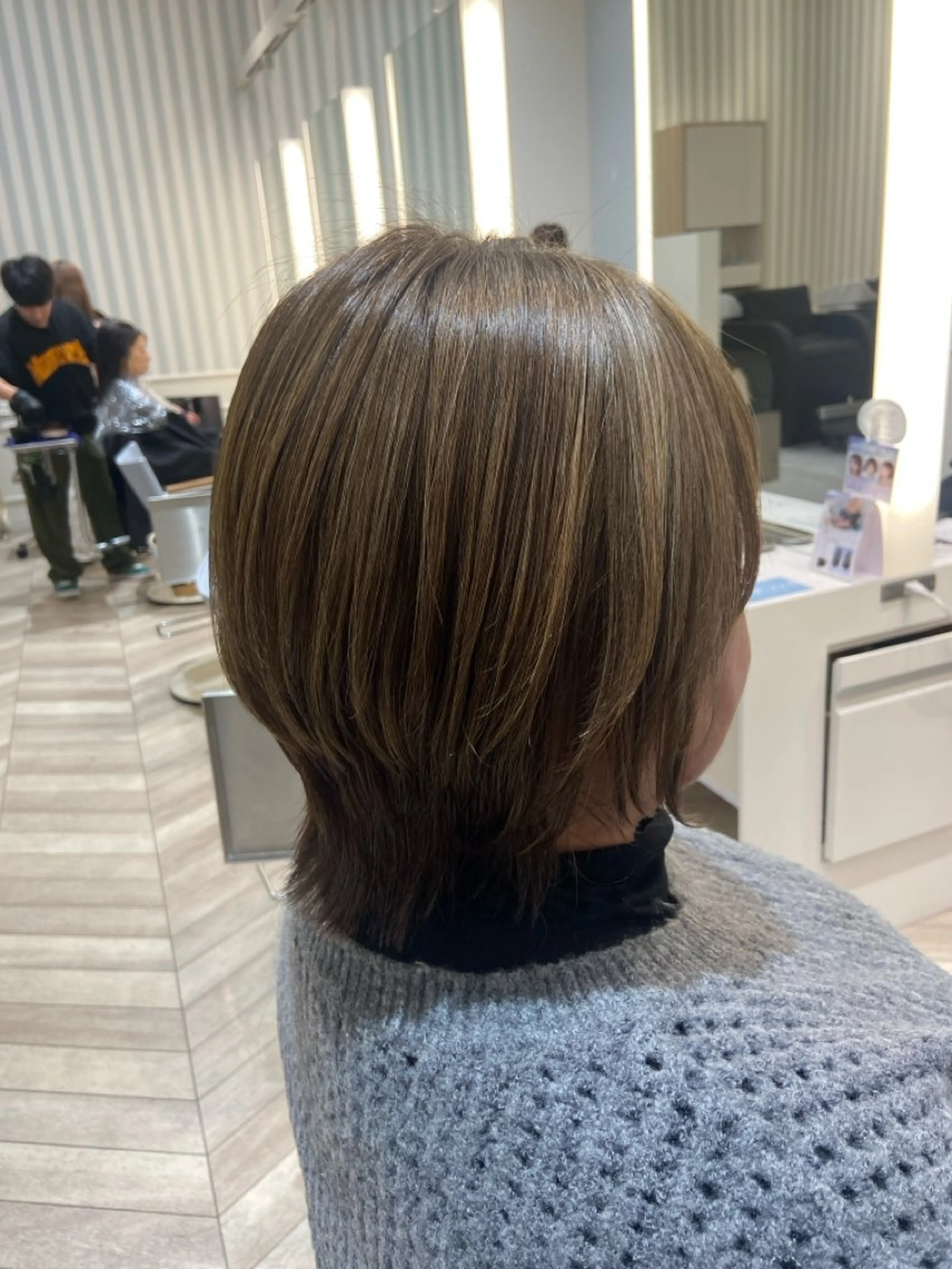 ミディアム ハイライト ウルフカット ✨垢抜け×色気 ×似合わせ井谷拓馬のヘアスタイル