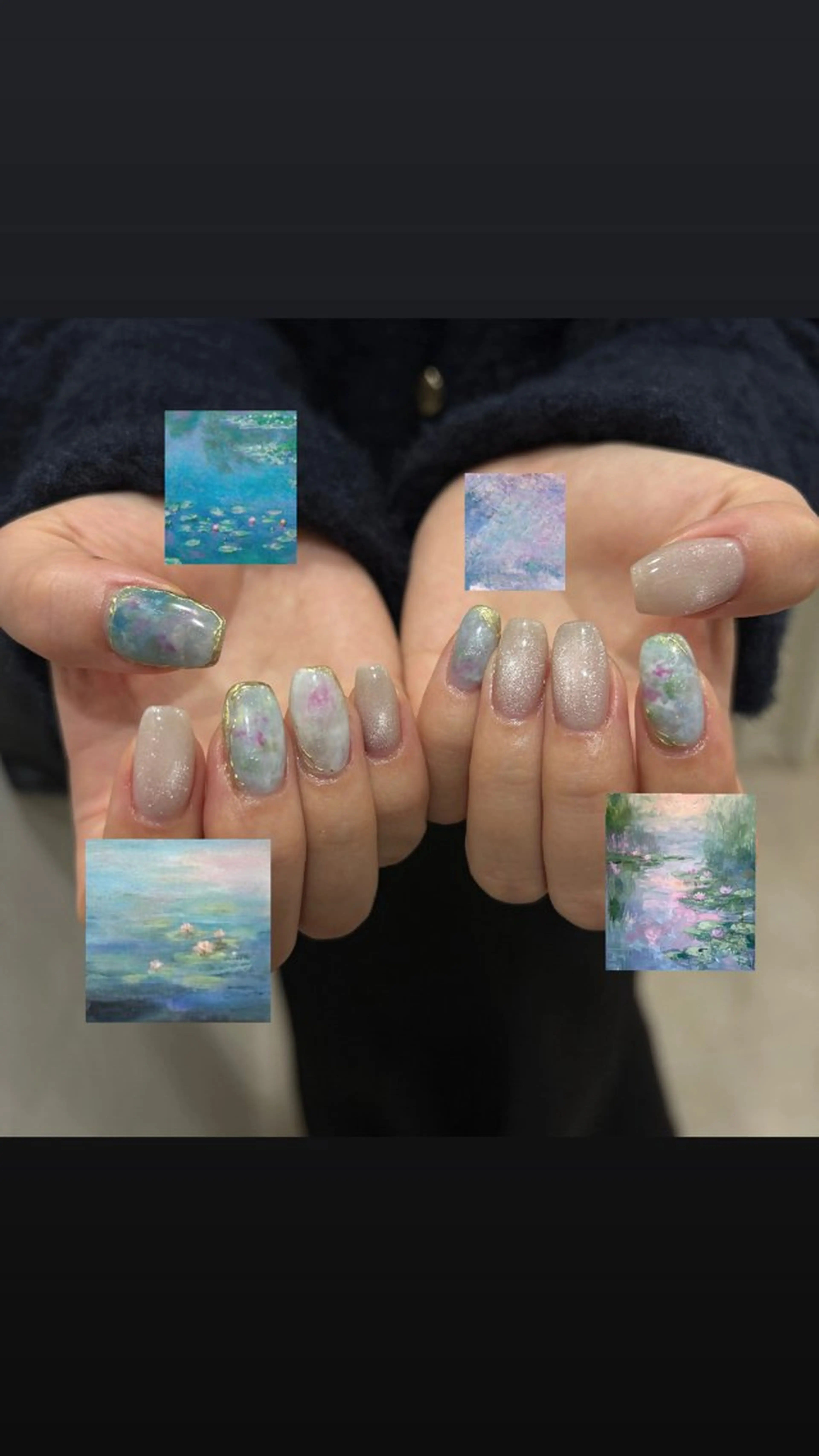 🎨【持ち込みOK】絵画ネイルコース（アートし放題）の写真