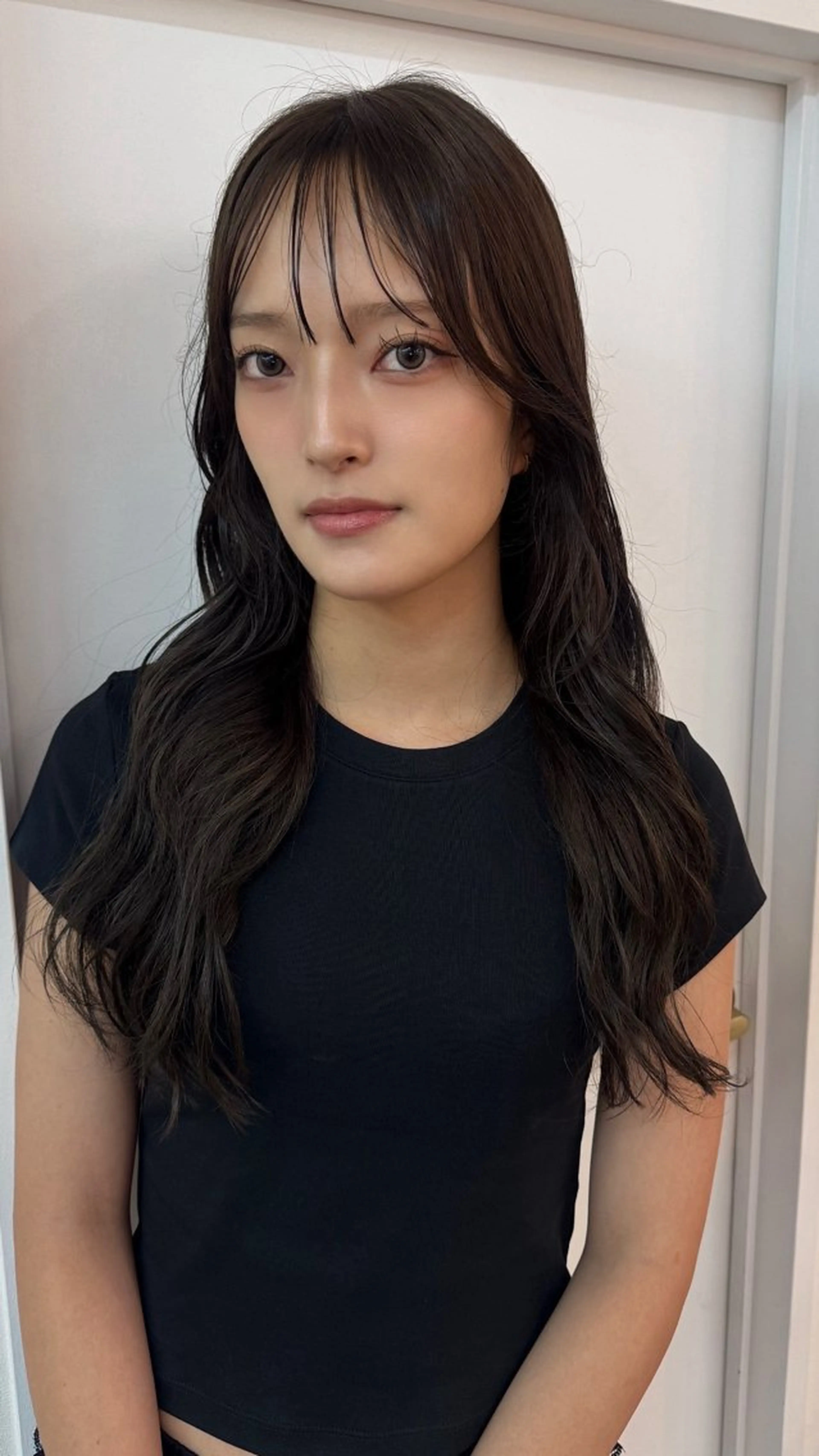 カラー カット ヘアカラー トリートメント yuzu /韓国ヘア / 透明感カラー🎀のヘアスタイル