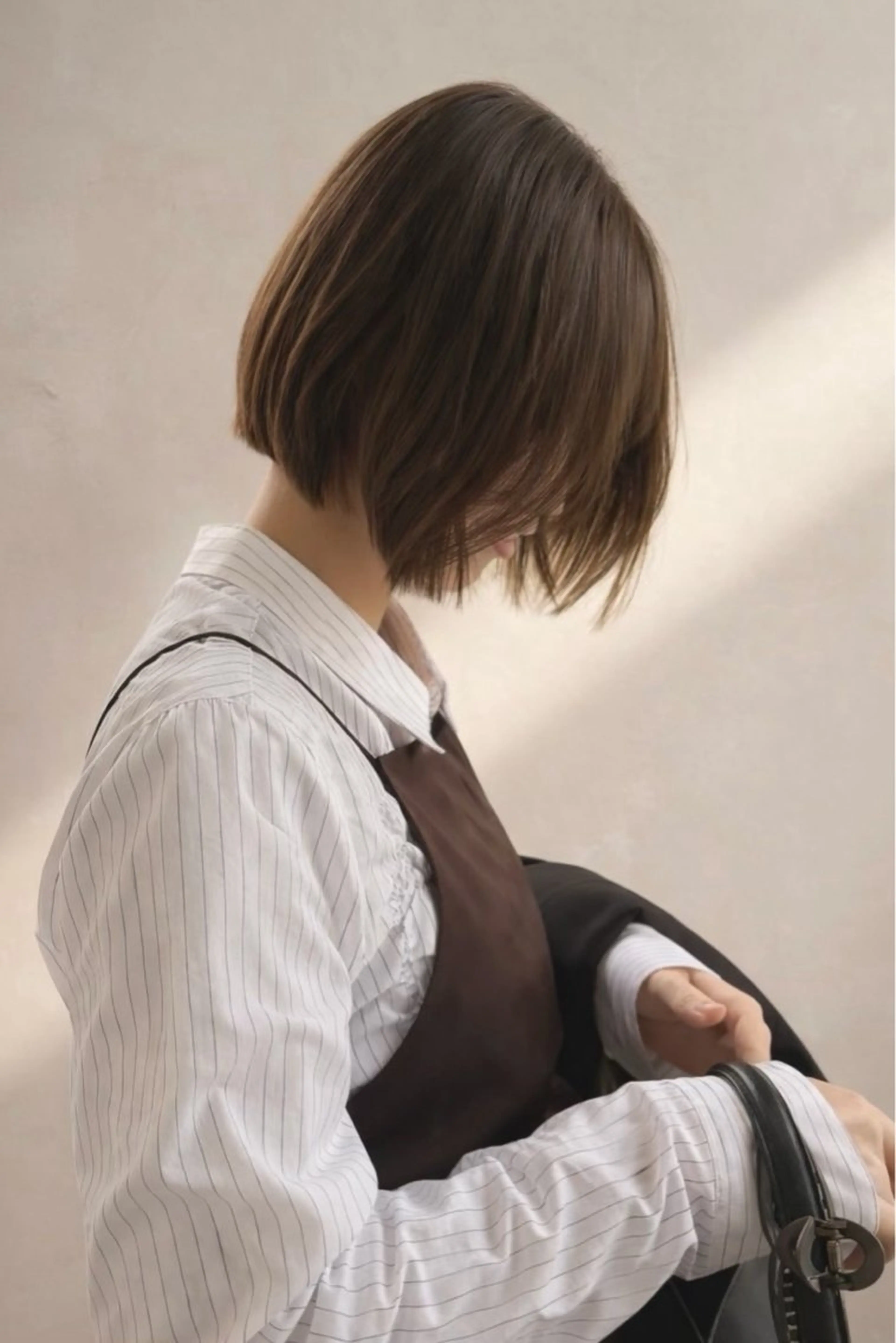 ショート カラー ブリーチ ブリーチなしカラー カット 縮毛矯正 艶ストレート✨透明感 カラー🎀♡mariのヘアスタイル