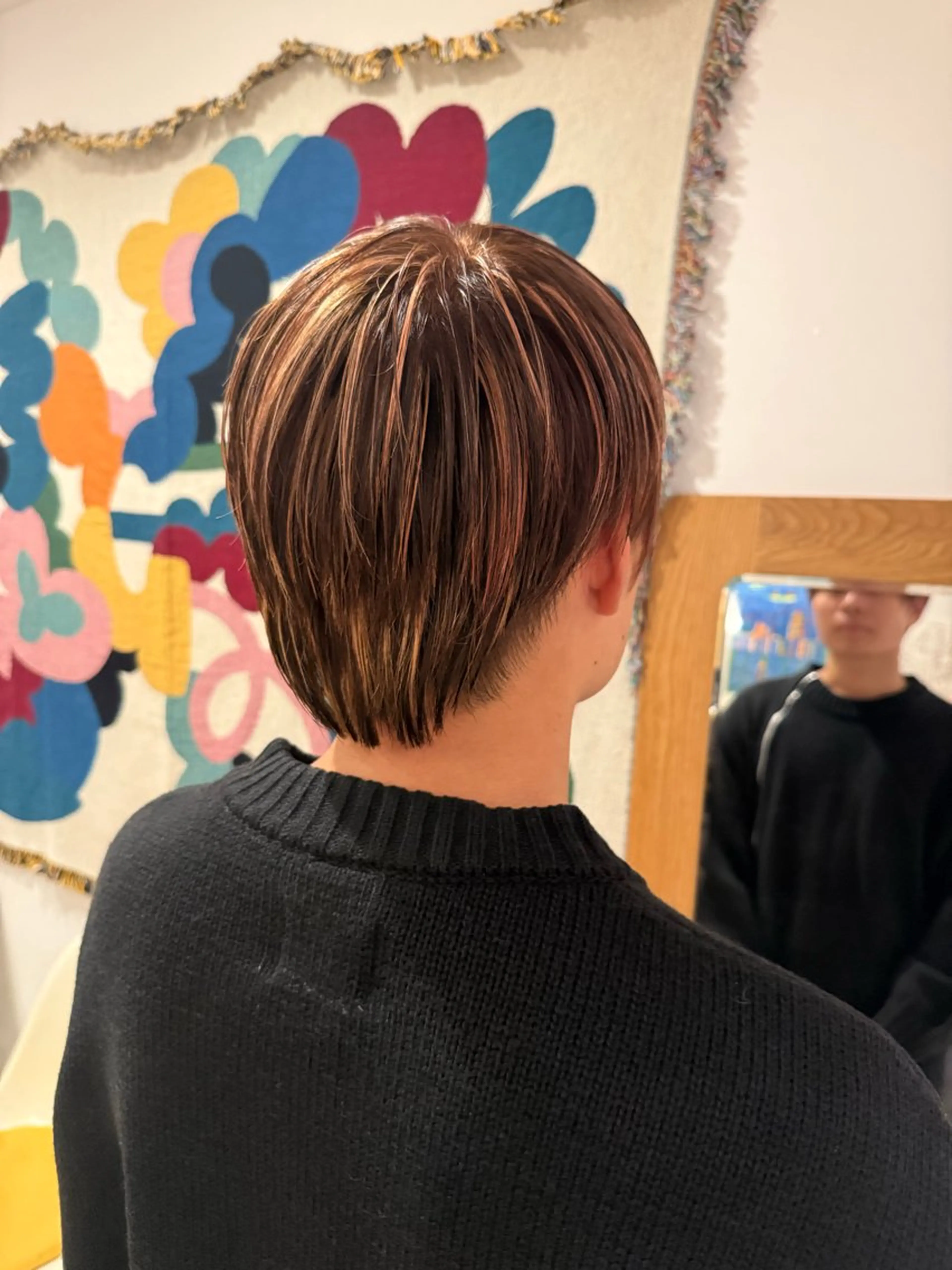 ショート メンズ メンズハイライト ハイライト 山口 ゆいのヘアスタイル