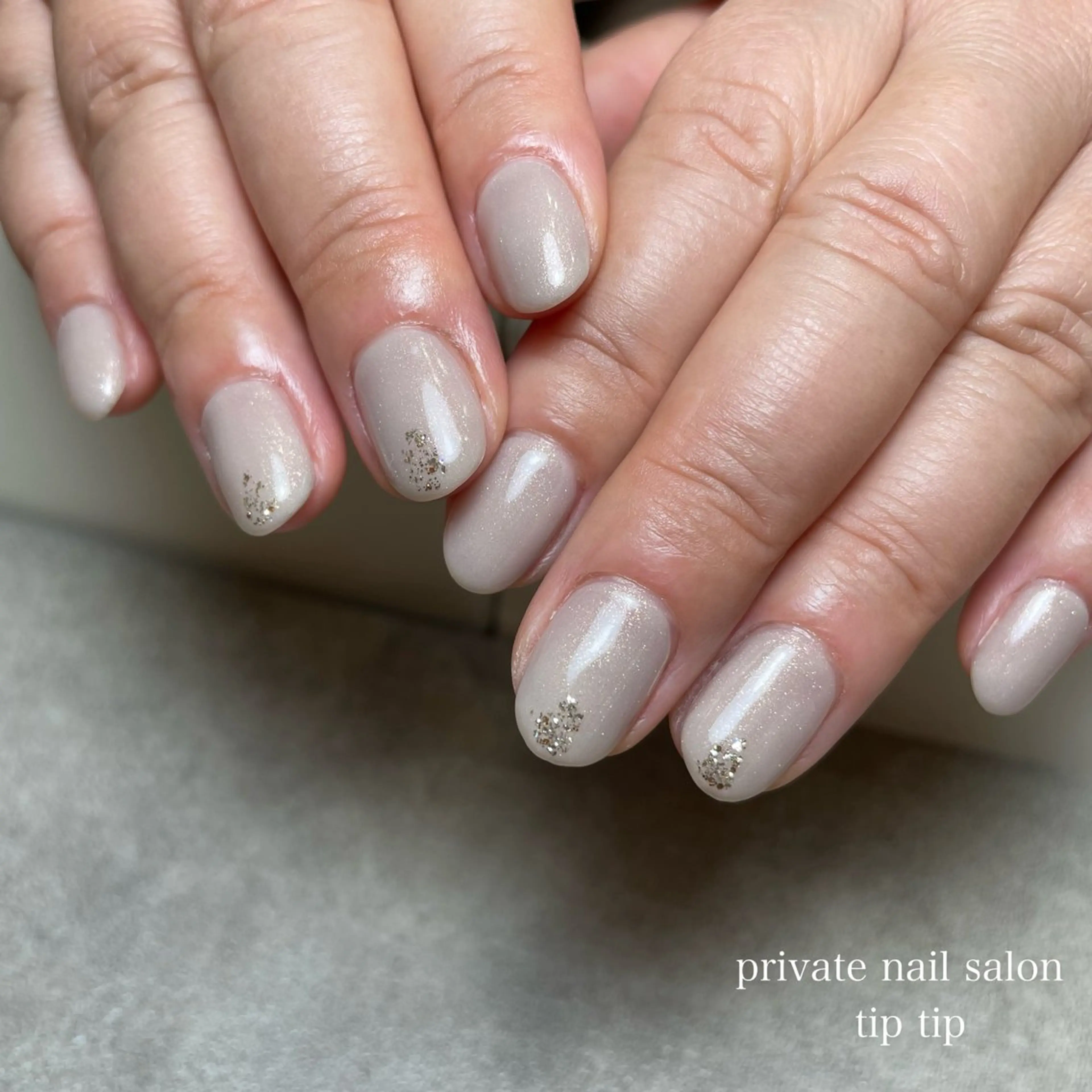ネイル ラメ(グリッター) ハンドネイル 【tip tip】 nail salonのネイルデザイン