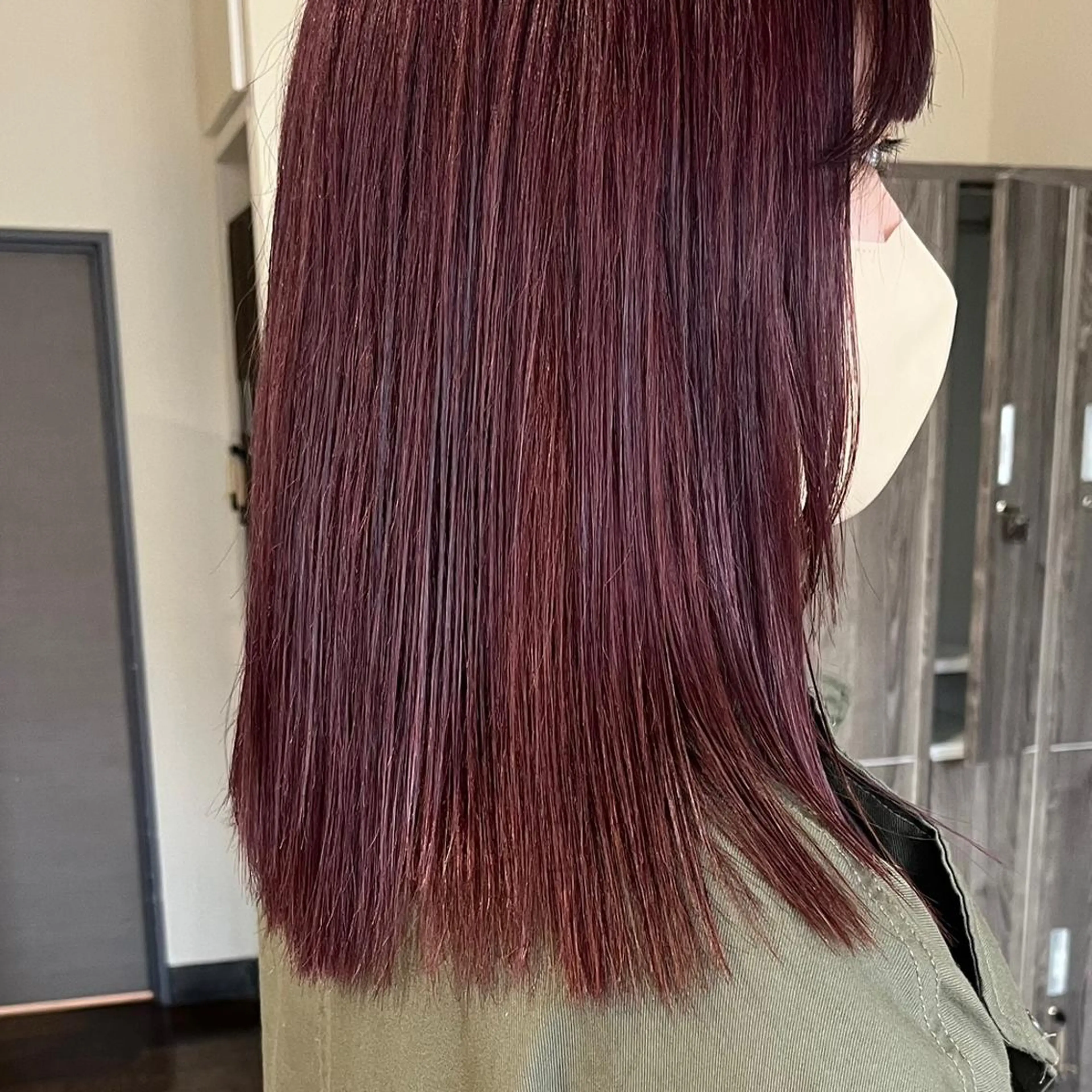 セミロング カラー 中村 友香のヘアスタイル