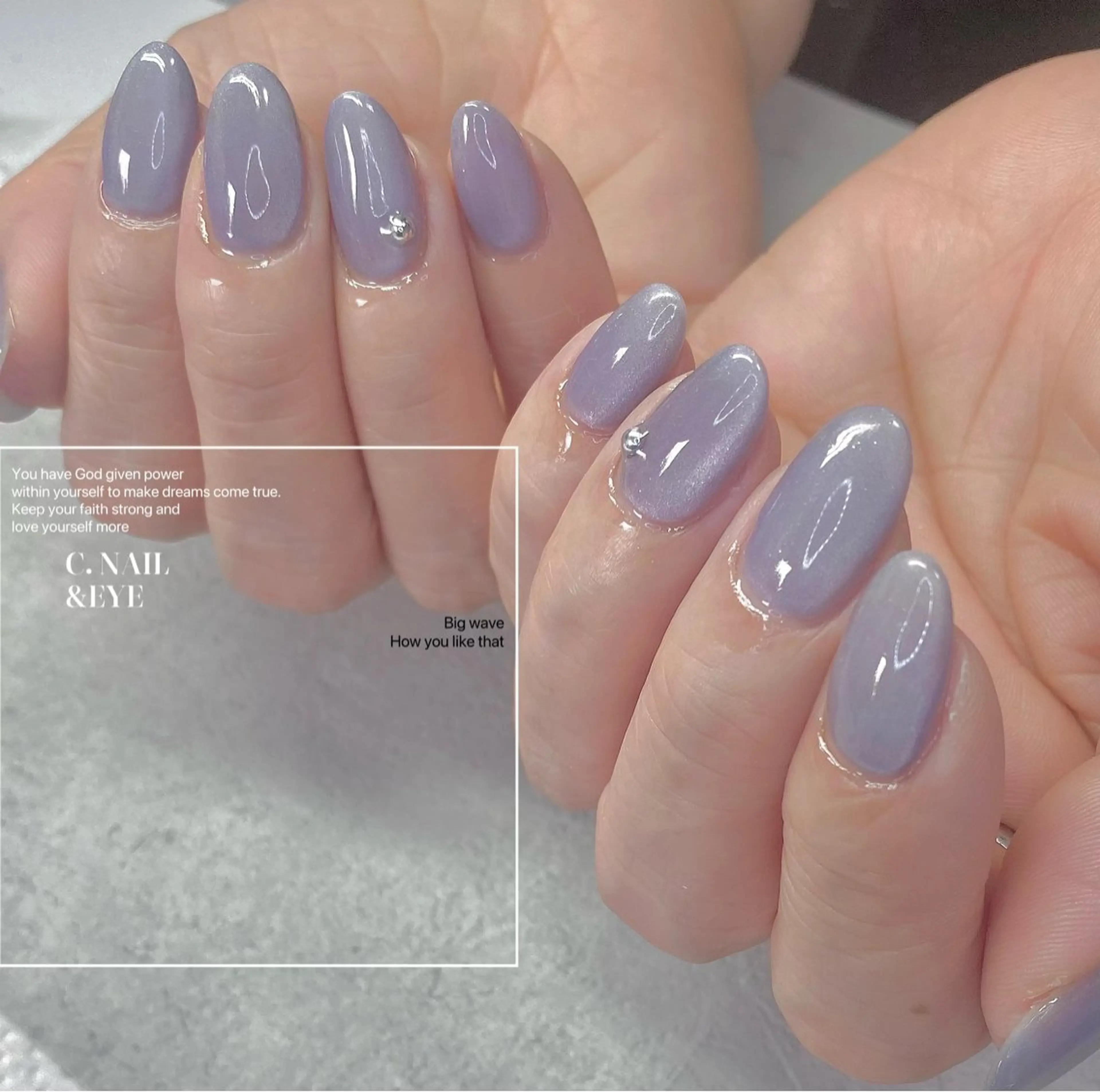 ネイル フットネイル フレンチネイル 氷ネイル・うるうるネイル マグネットネイル ミラーネイル C.Nail &Eye筑紫駅のネイルデザイン