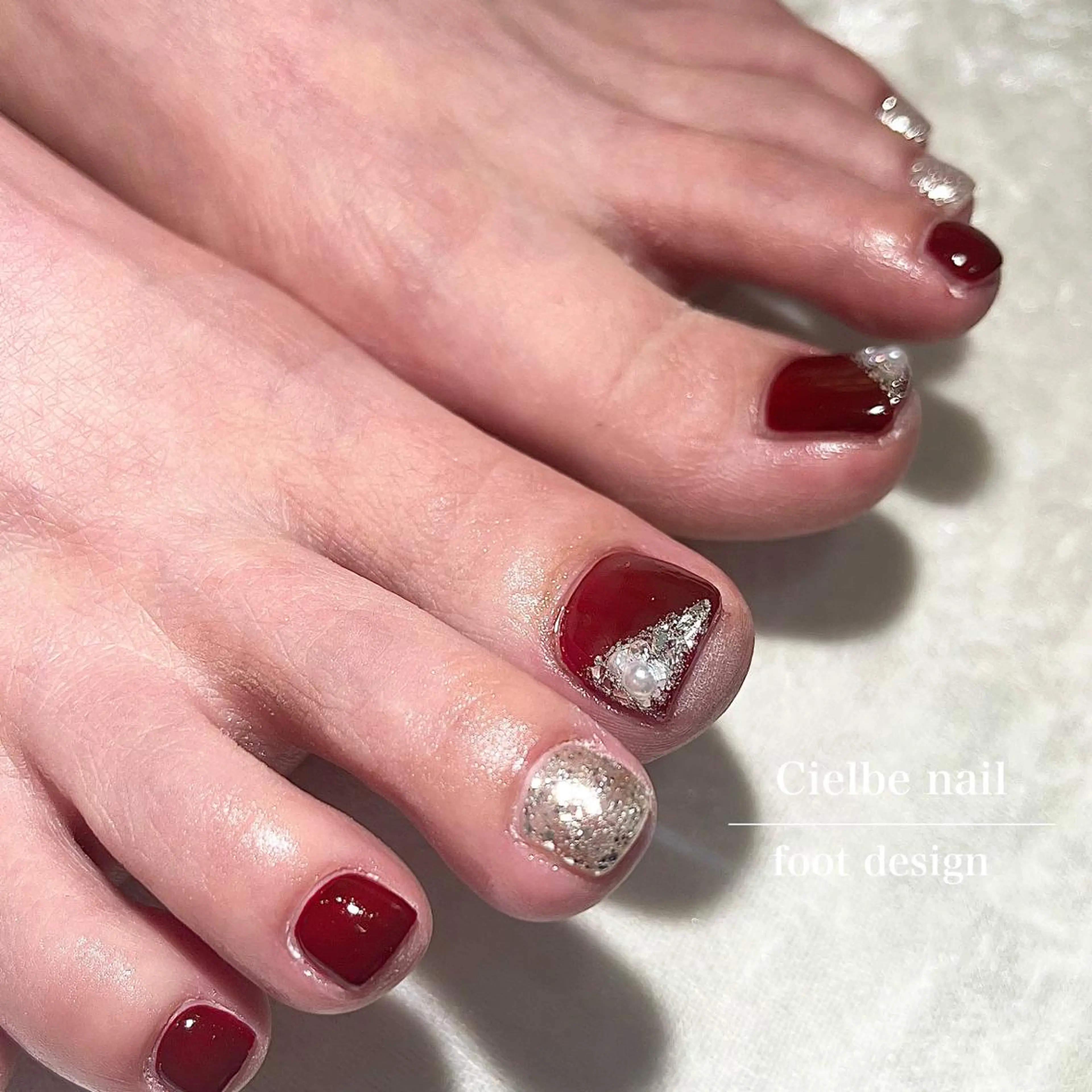 ネイル フットネイル cielbe nailのネイルデザイン