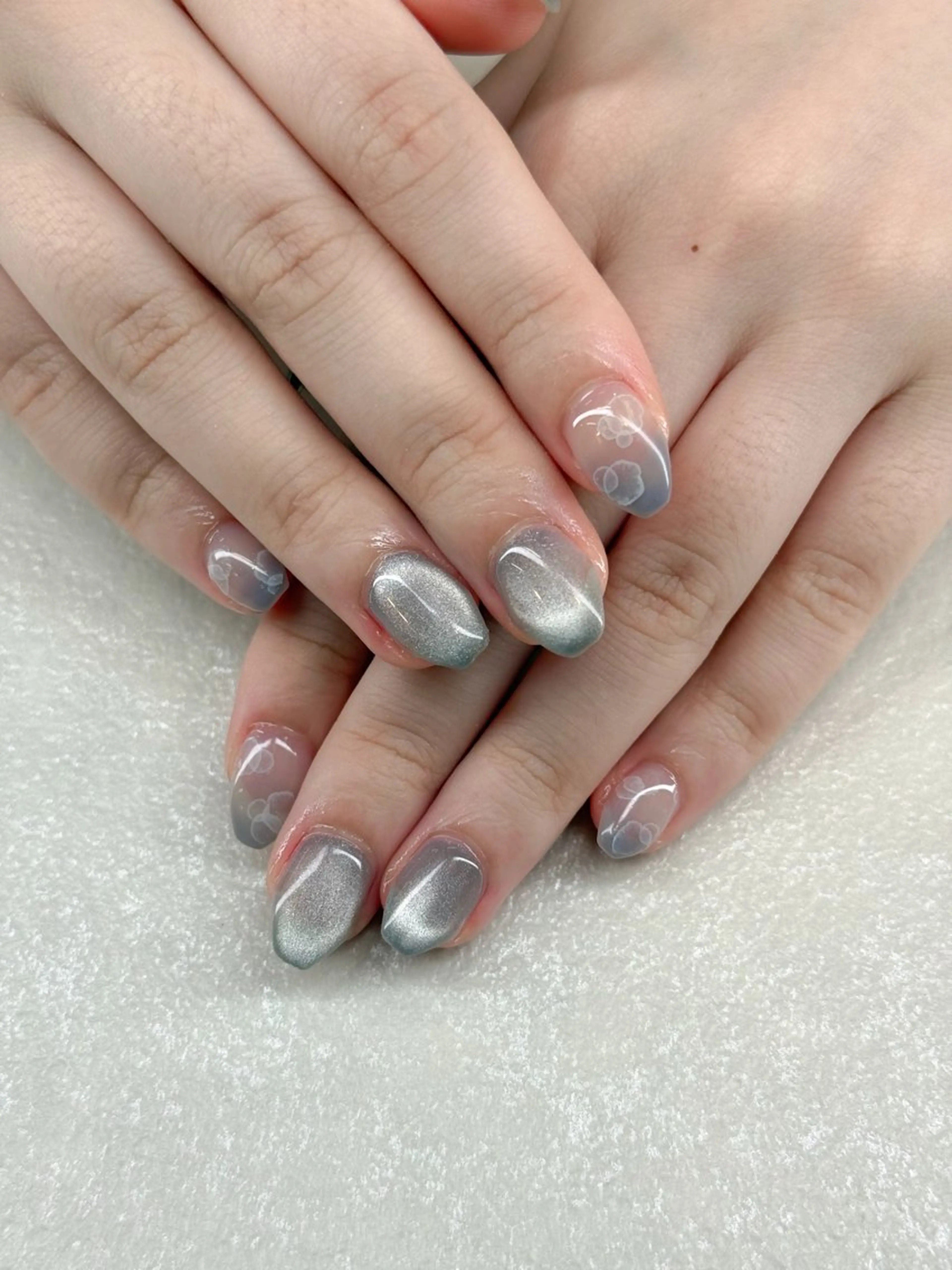 ネイル ハンドネイル Agate miku🎀‧₊のネイルデザイン