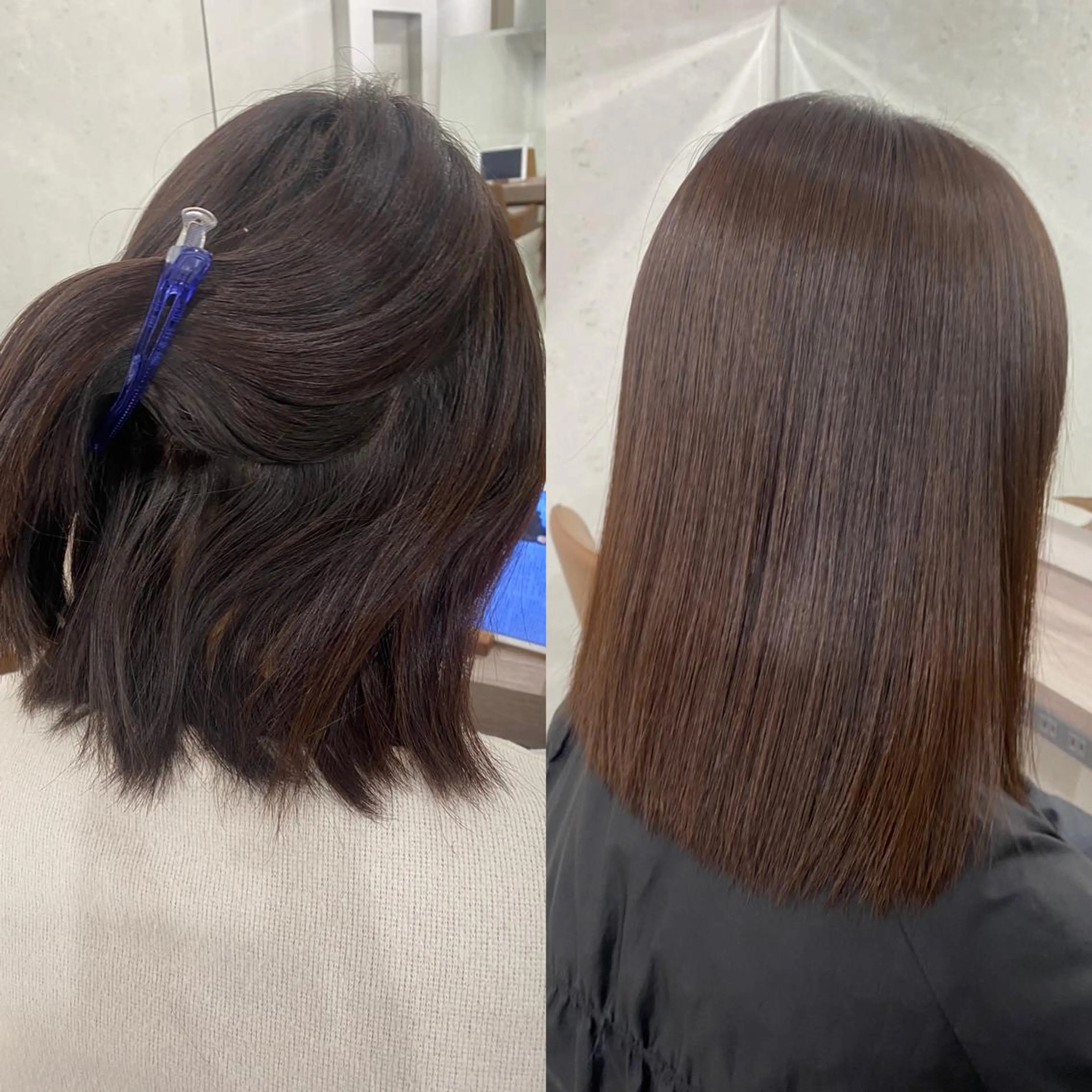 ミディアム 縮毛矯正 メンズ特化 刈り上げない/金井のヘアスタイル