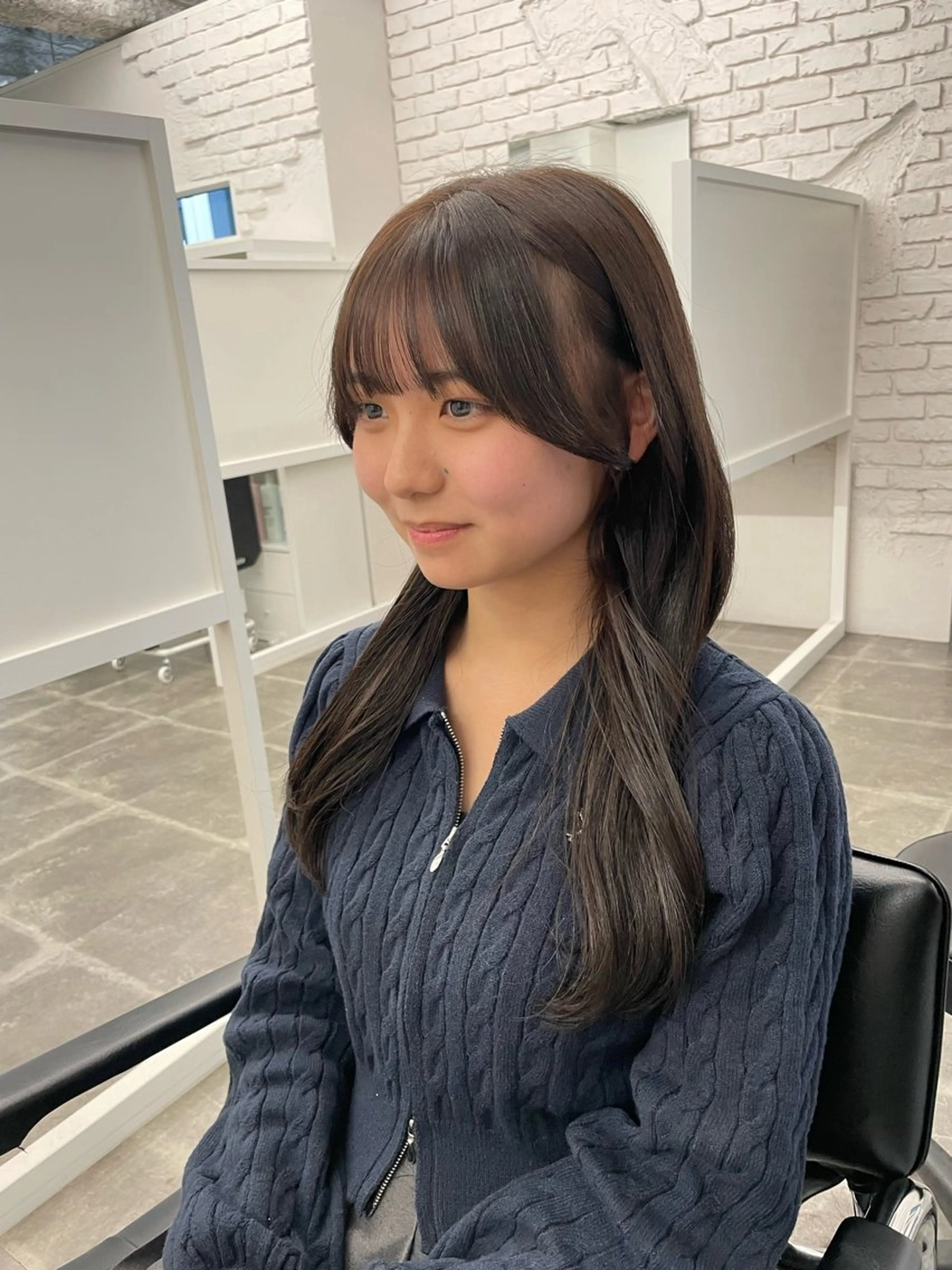 ロング 韓国風ヘア レイヤーカット 小顔カット カット トリートメント 尚弥/顔まわりの神様 レイヤー/韓国風のヘアスタイル