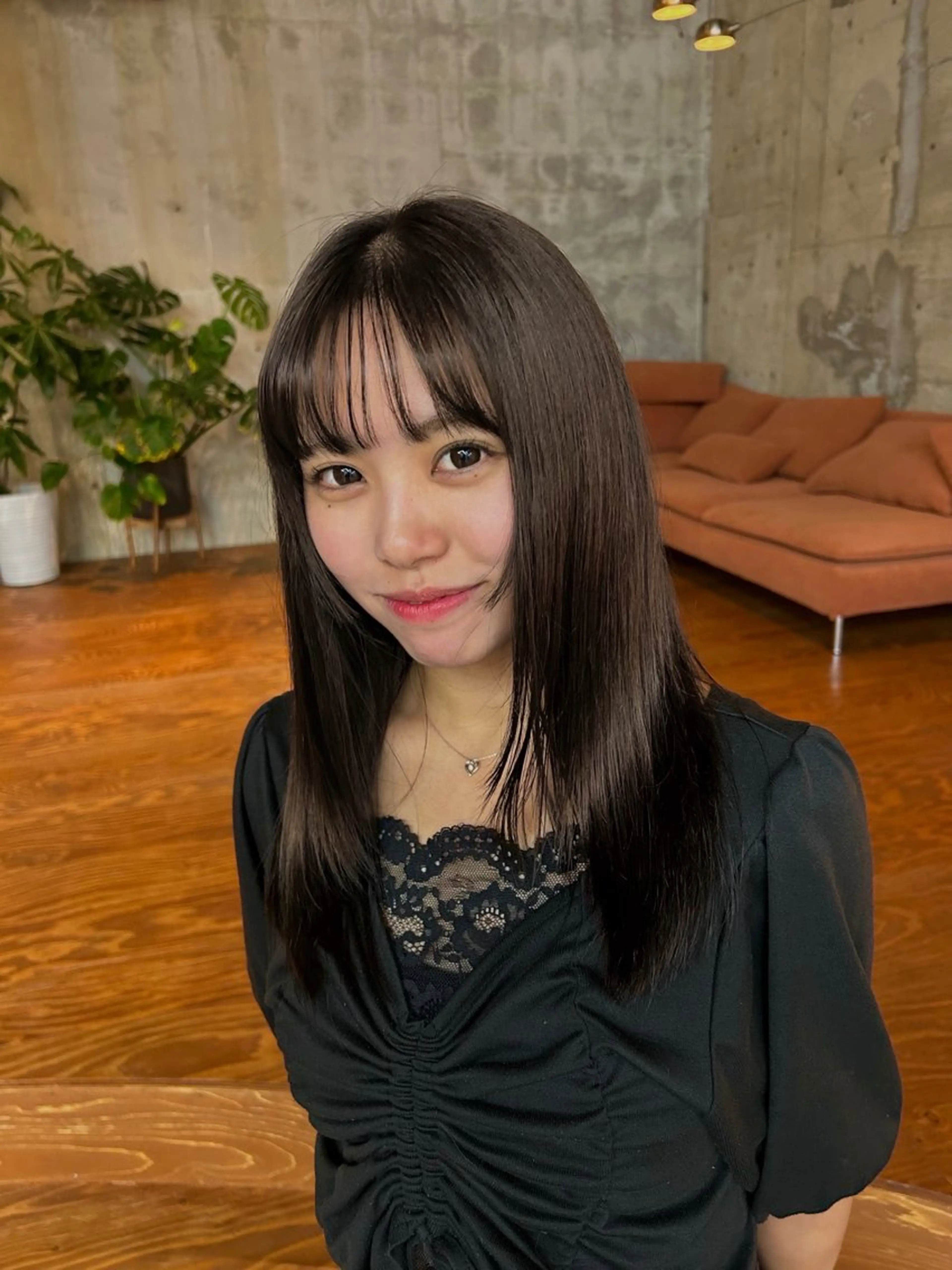 カラー ブラウンカラー ナチュラルブラウン ヘアカラー トリートメント 【sica】 平井涼樺のヘアスタイル