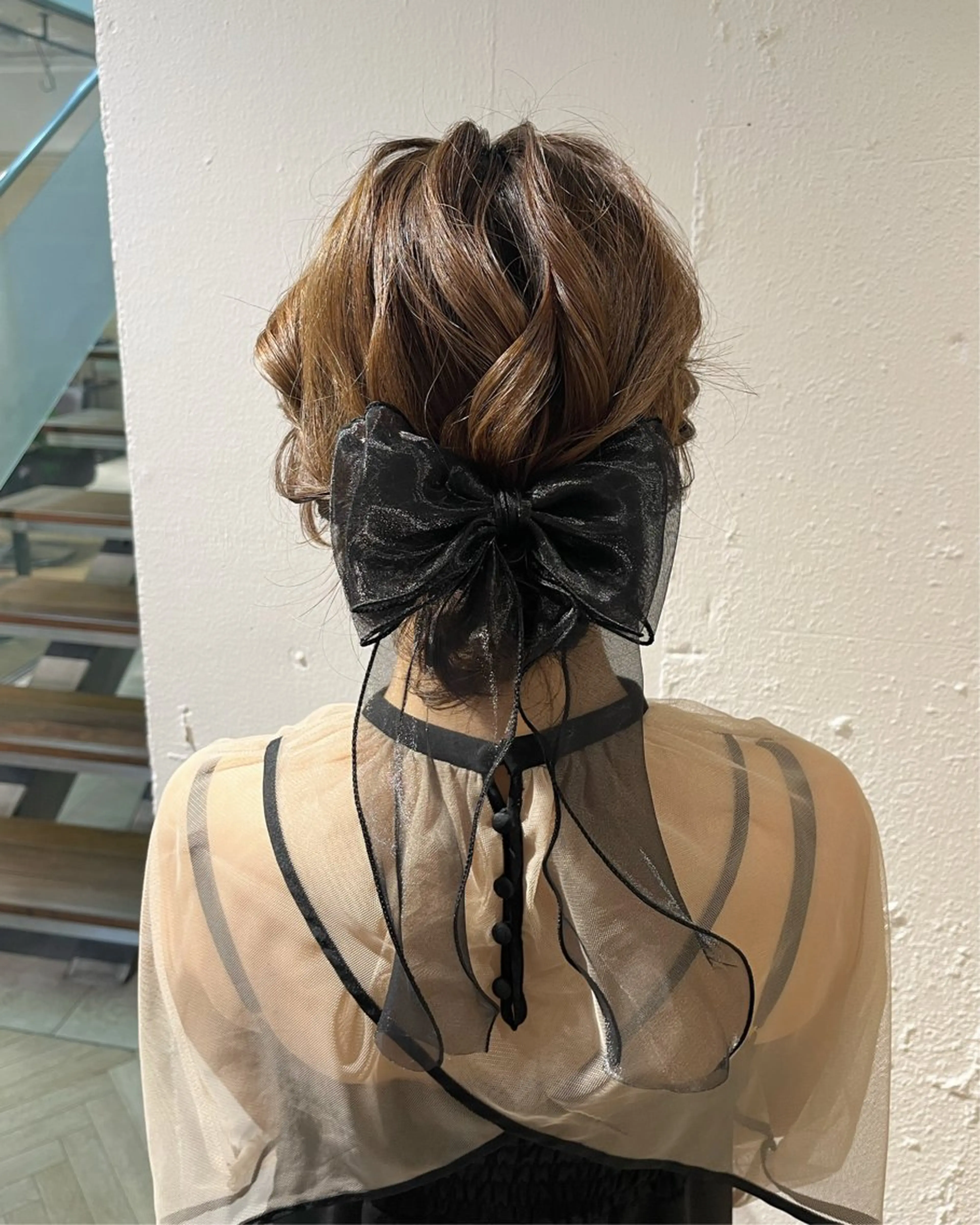 ヘアアレンジ ボブ ヘアセット サソウ ユリエ🥥のヘアスタイル