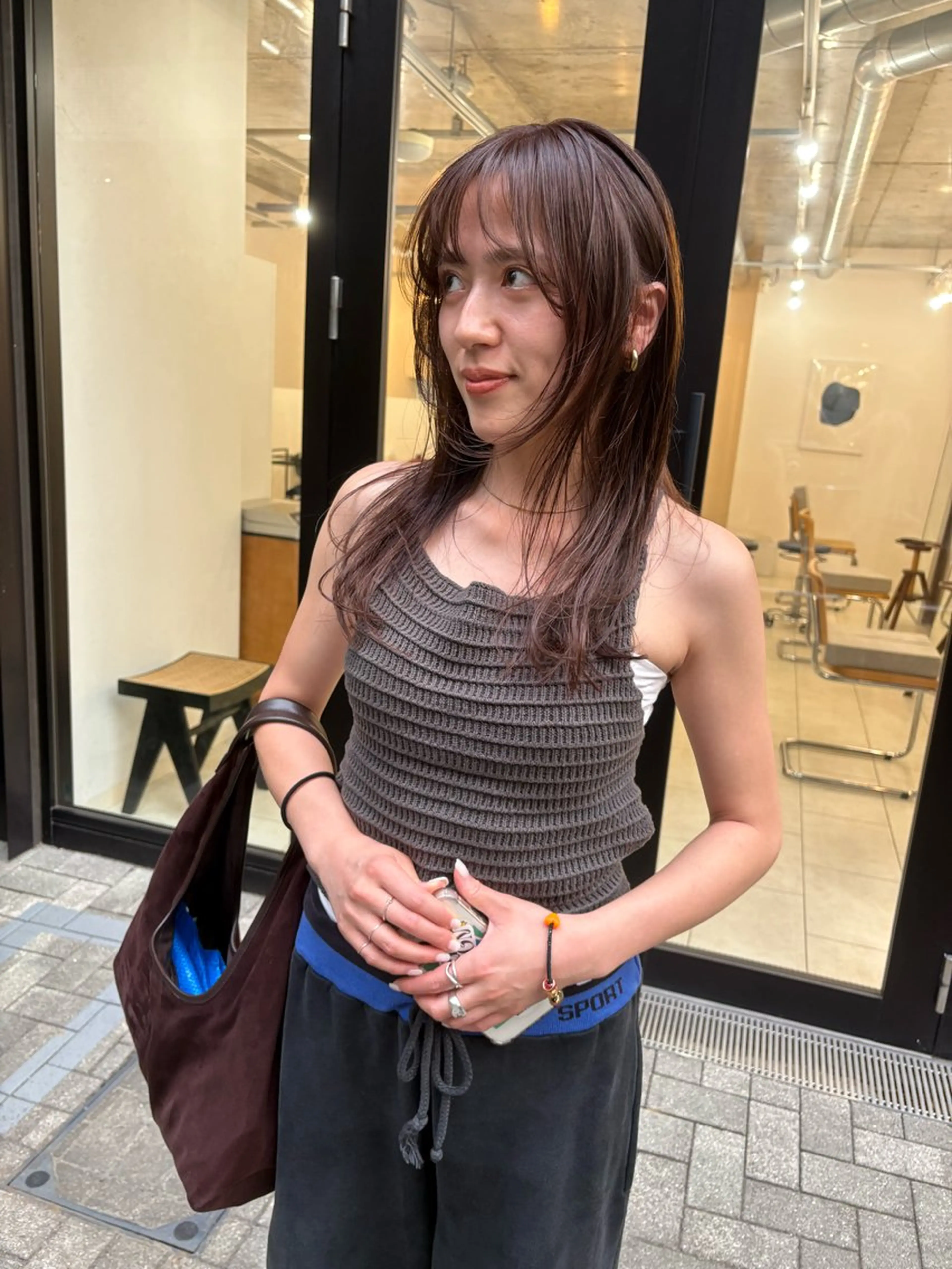 ロング カラー カット ヘアカラー eri kinjoのヘアスタイル