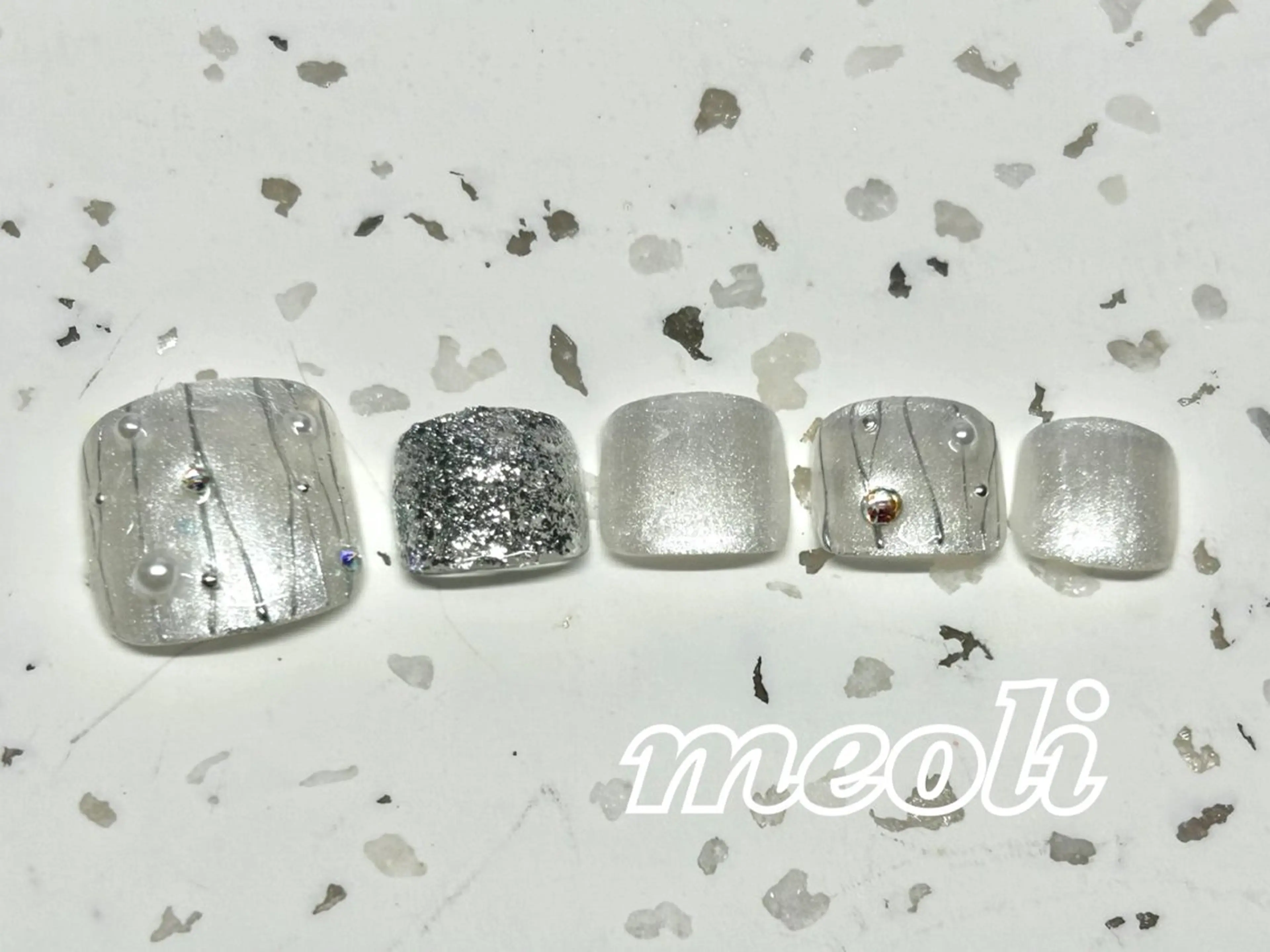 ネイル フットネイル フットネイル nail salon meoli　アヤのネイルデザイン