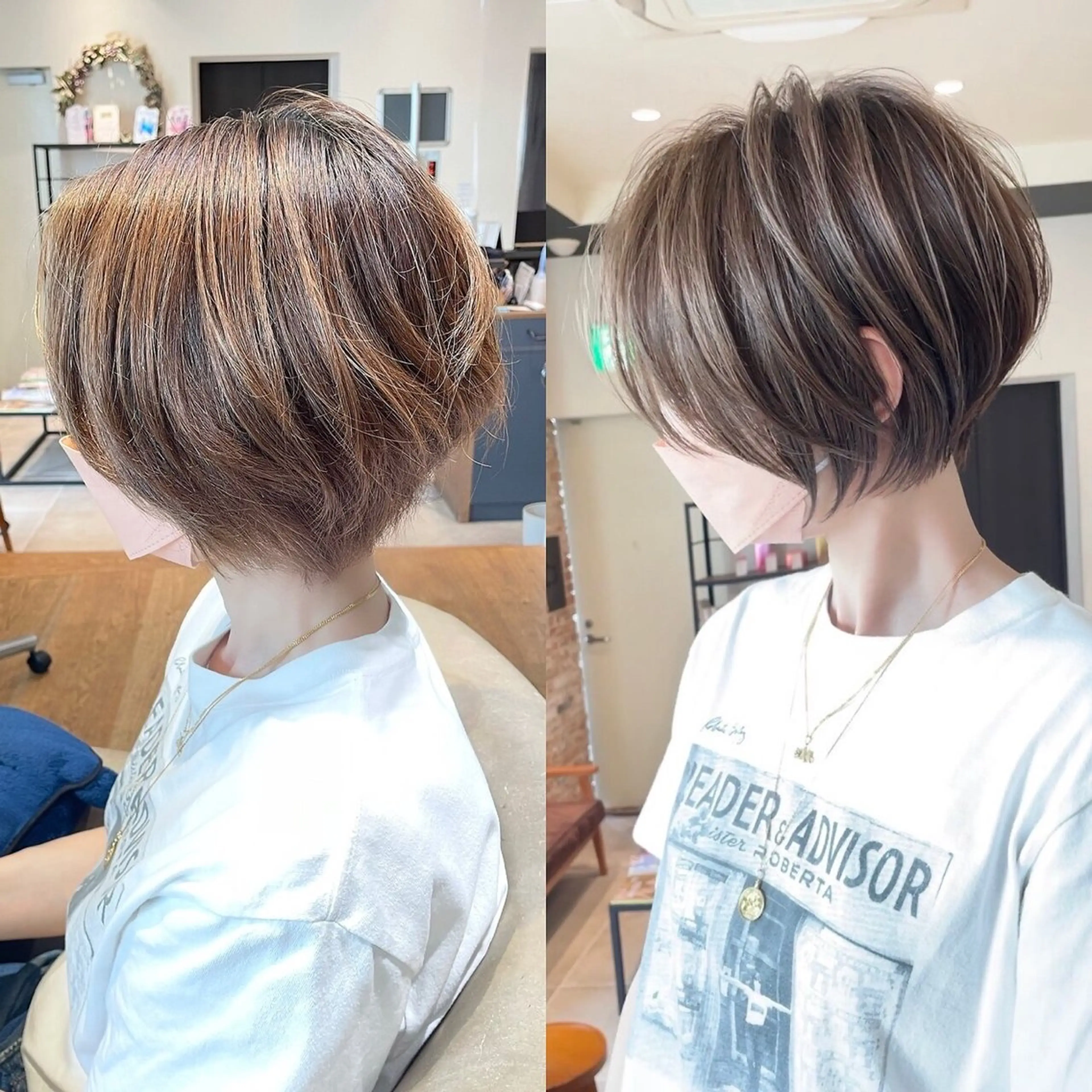 ショート 銀座/絶壁解消/ ショート/若狭真央のヘアスタイル