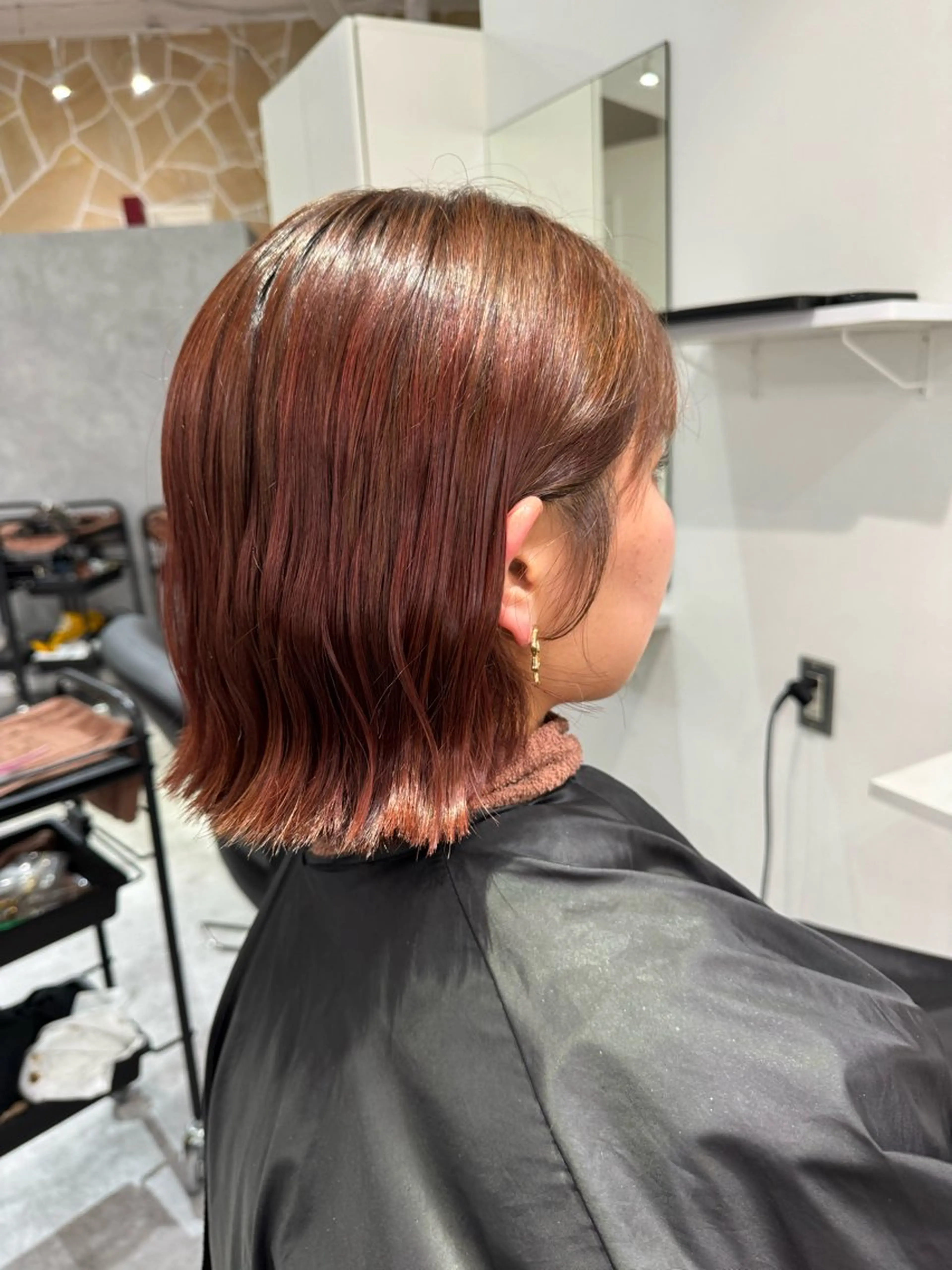 ショート カット 大船🫧ハイライト ボブ🫧持田樹のヘアスタイル