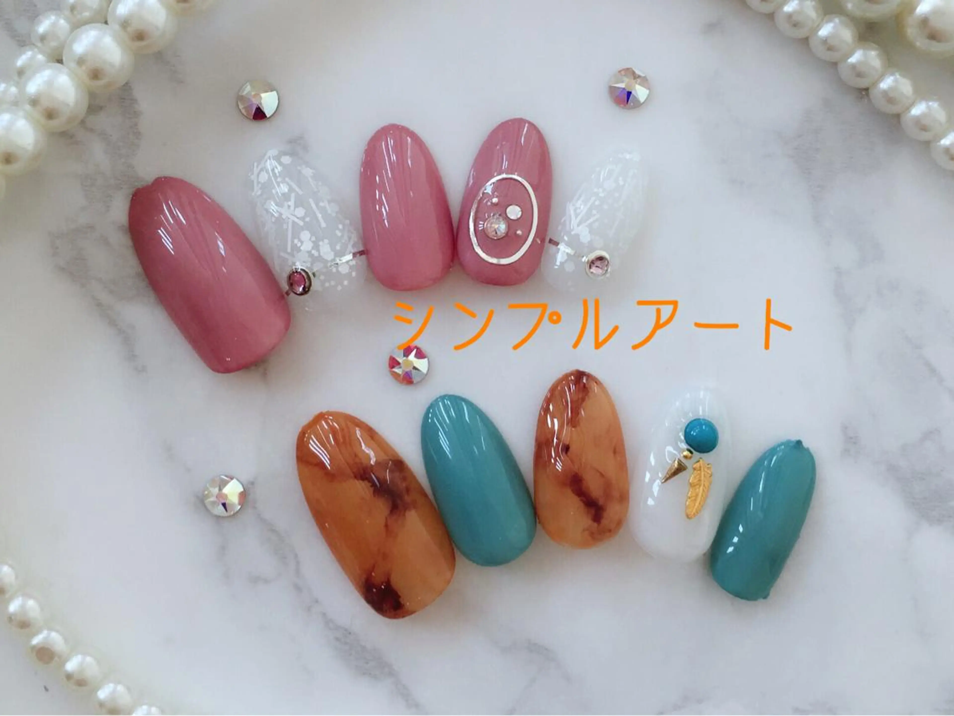 ネイル アートネイル シンプルネイル HALU ハルのネイルデザイン