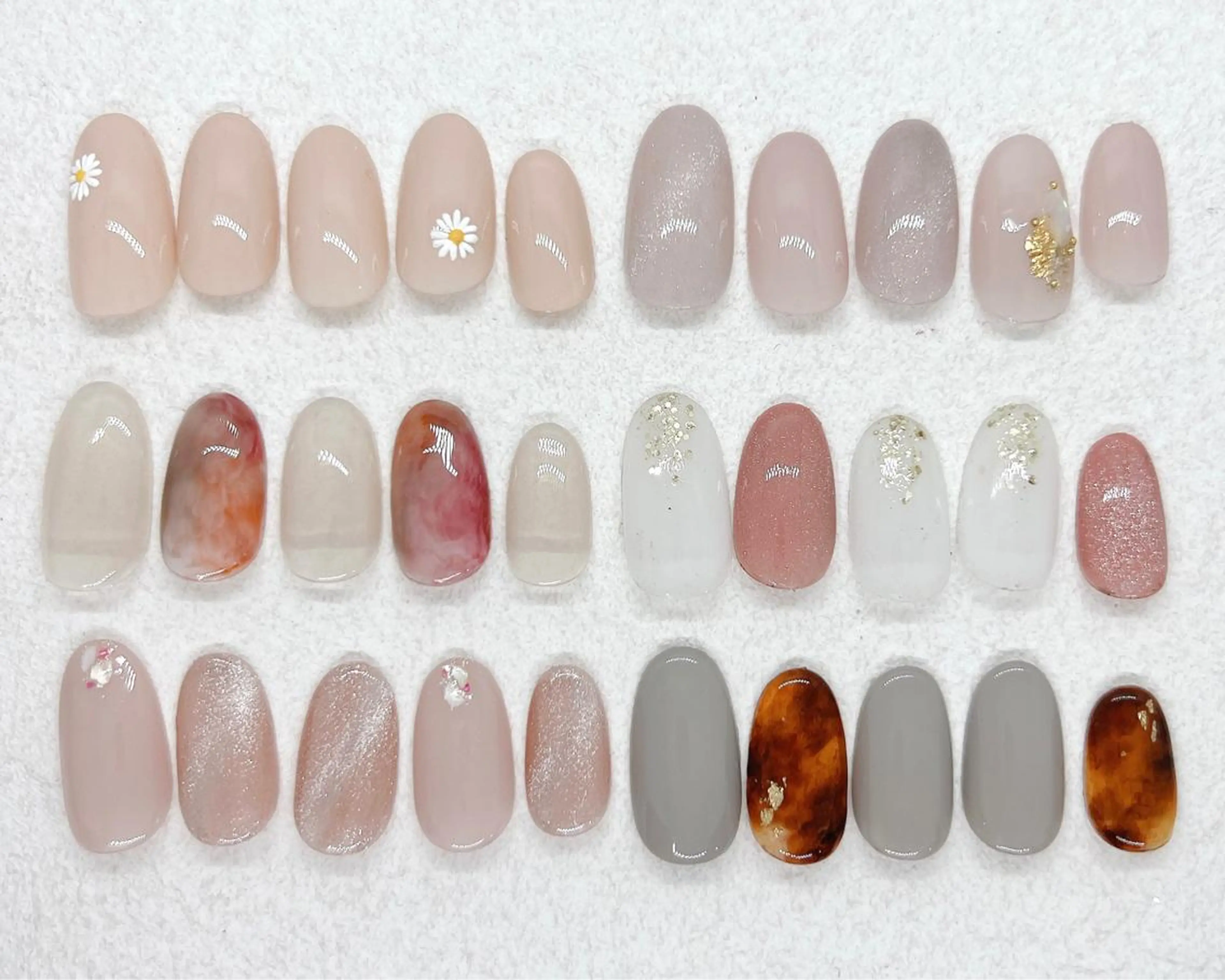 ネイル べっ甲ネイル ニュアンスネイル ワンカラーネイル シンプルネイル Nail Mikakoのネイルデザイン