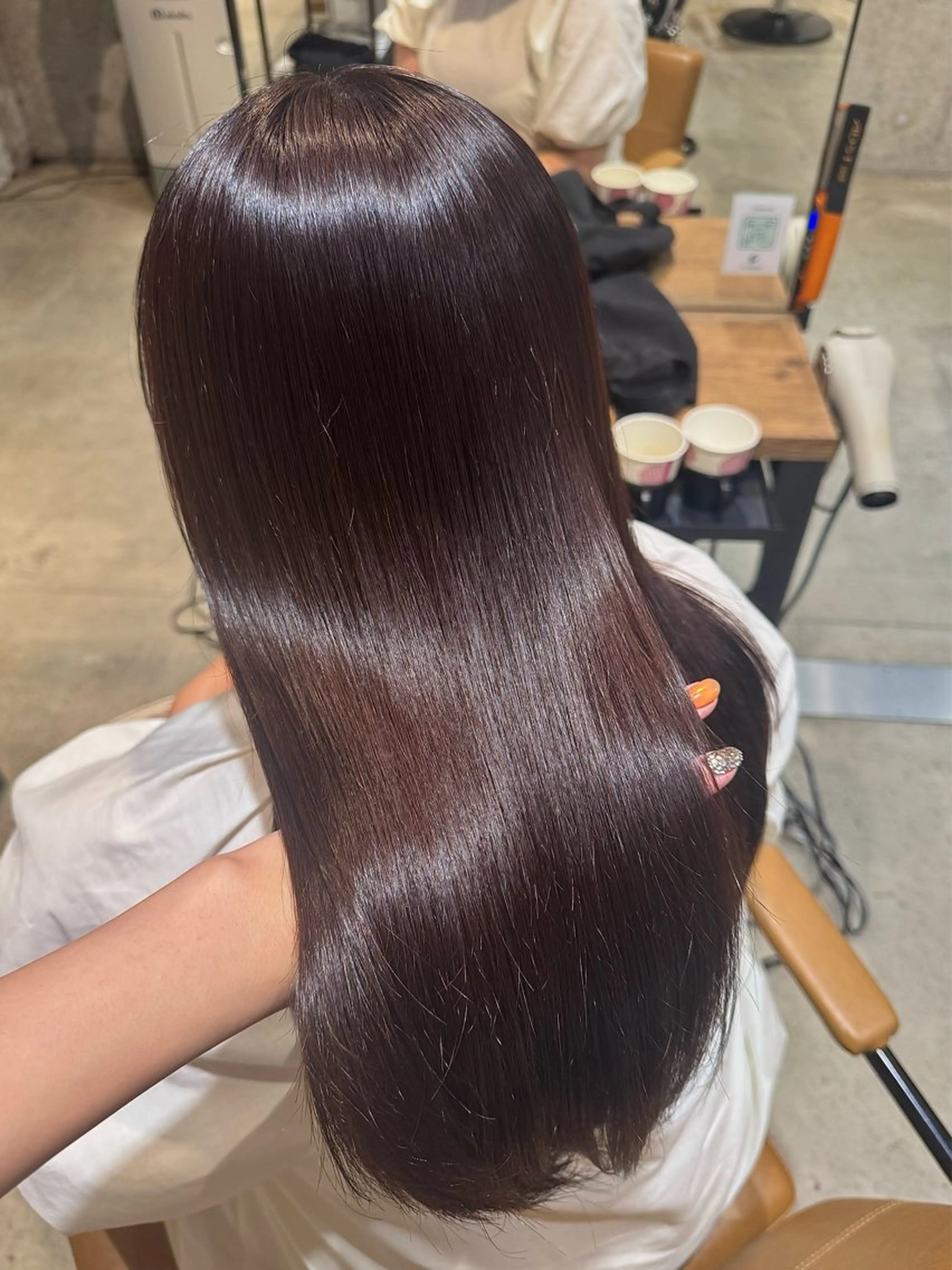 【2回目以降の方はこちらから❣️】髪質改善ストレート+高発色カラー🩷+メンテナンスカット+クイックトリートメント🩵の写真