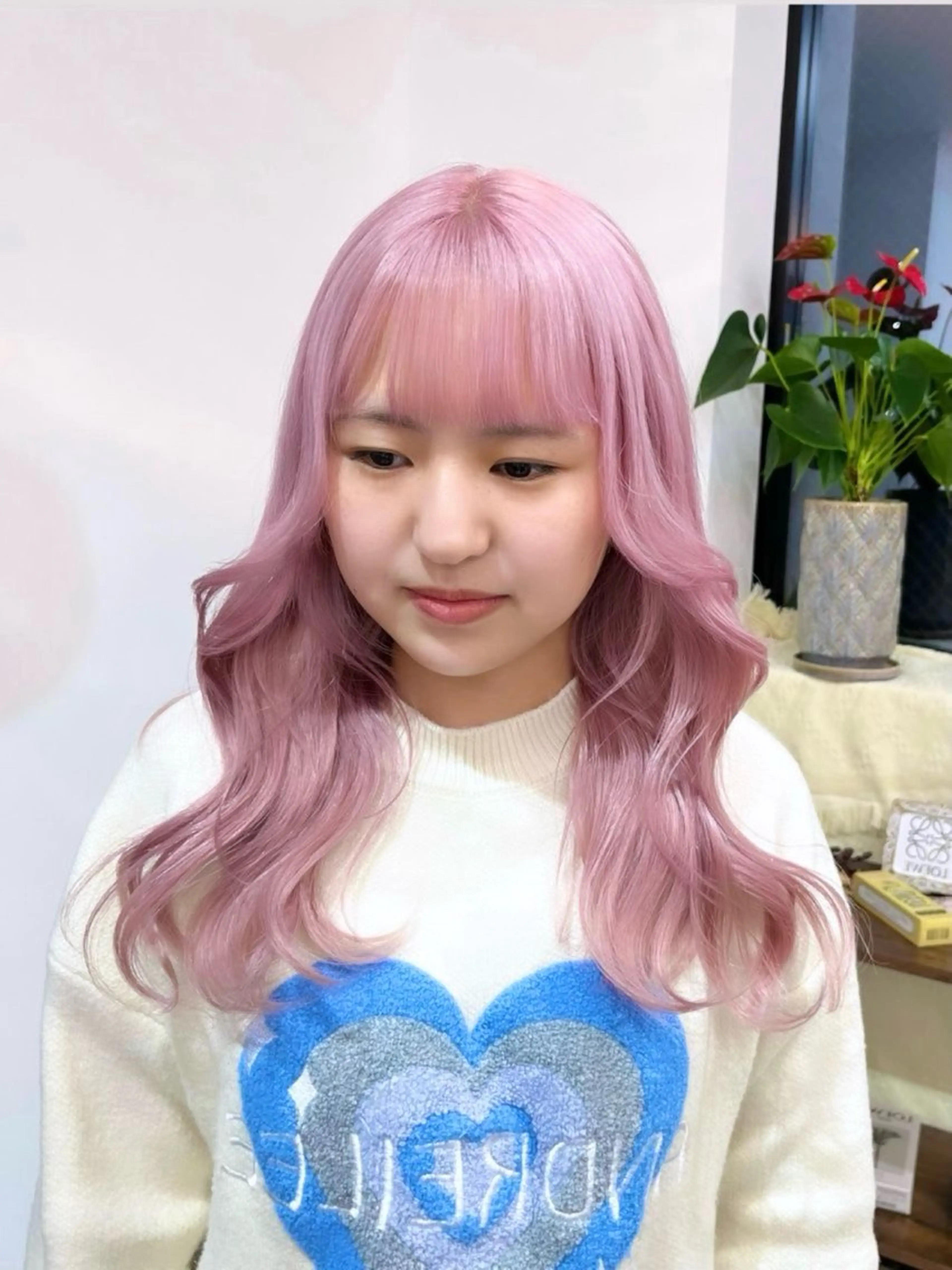 セミロング カラー ヘアアレンジ 🐺ウルフ×ハイトー ン🖤Yukinoのヘアスタイル