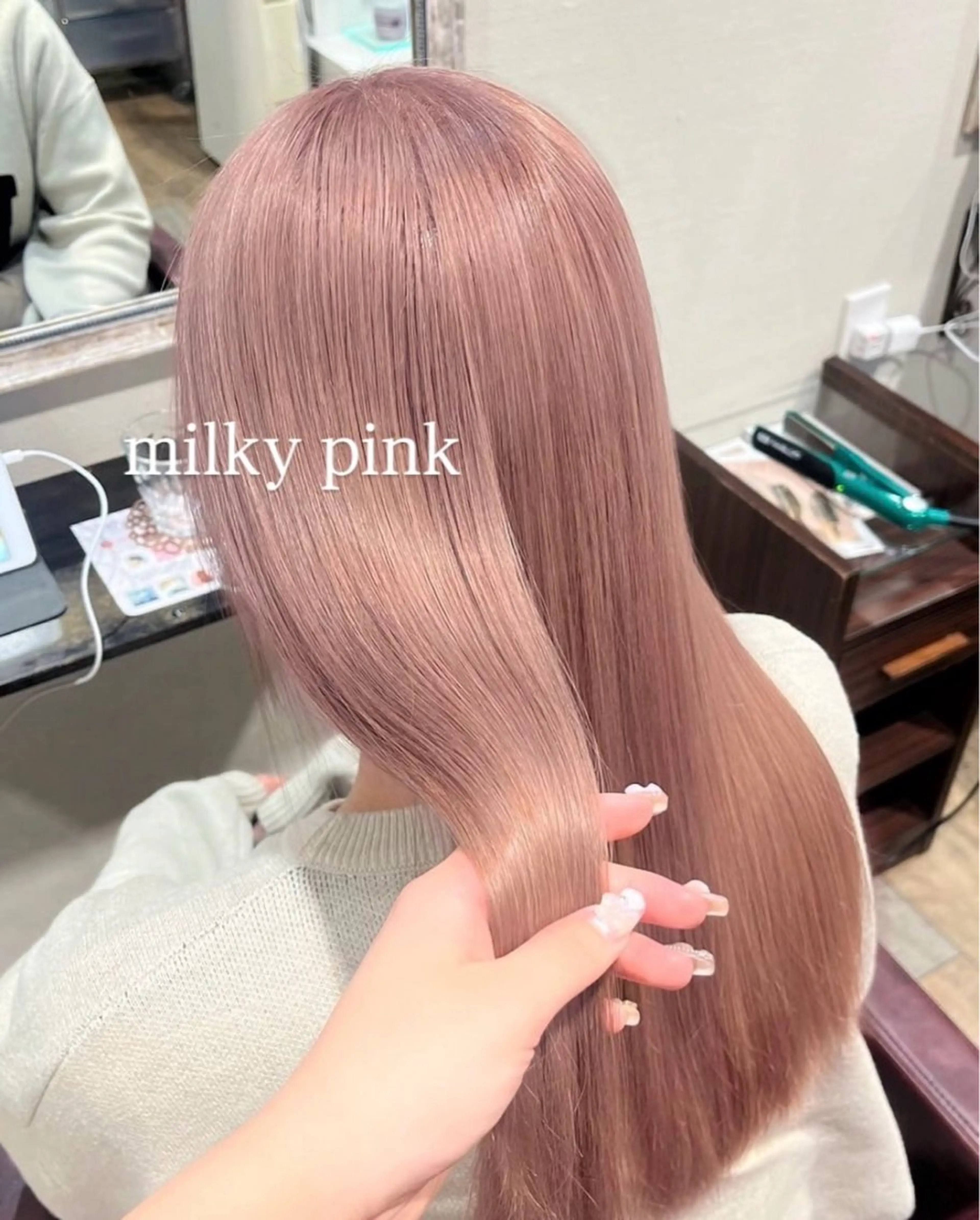 ロング カラー カット ヘアカラー 暖色系/ブリーチ/ 豊橋/ノア𝜗𝜚のヘアスタイル