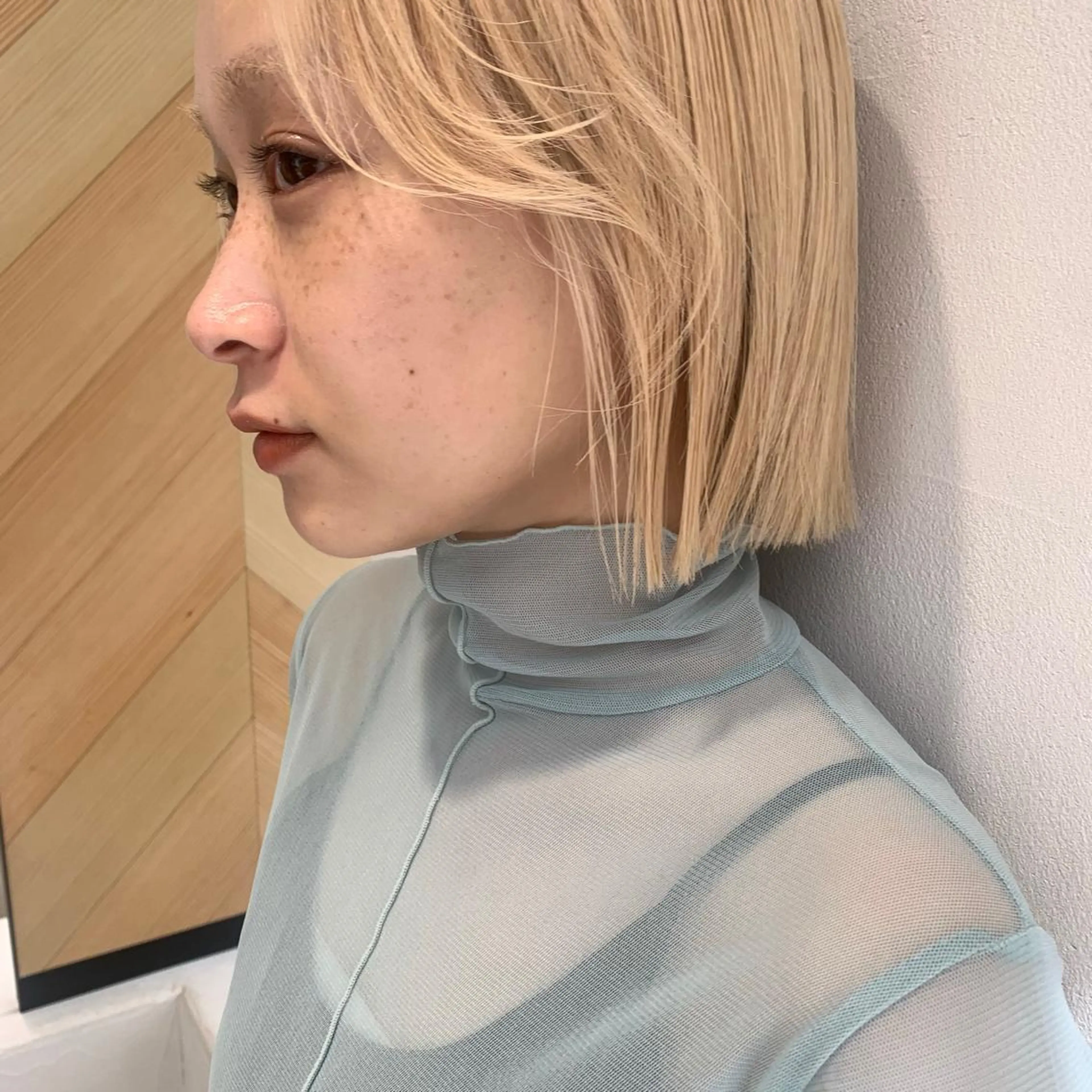 セミロング カラー ブリーチなしWカラー ／レイヤー🎀マリノのヘアスタイル