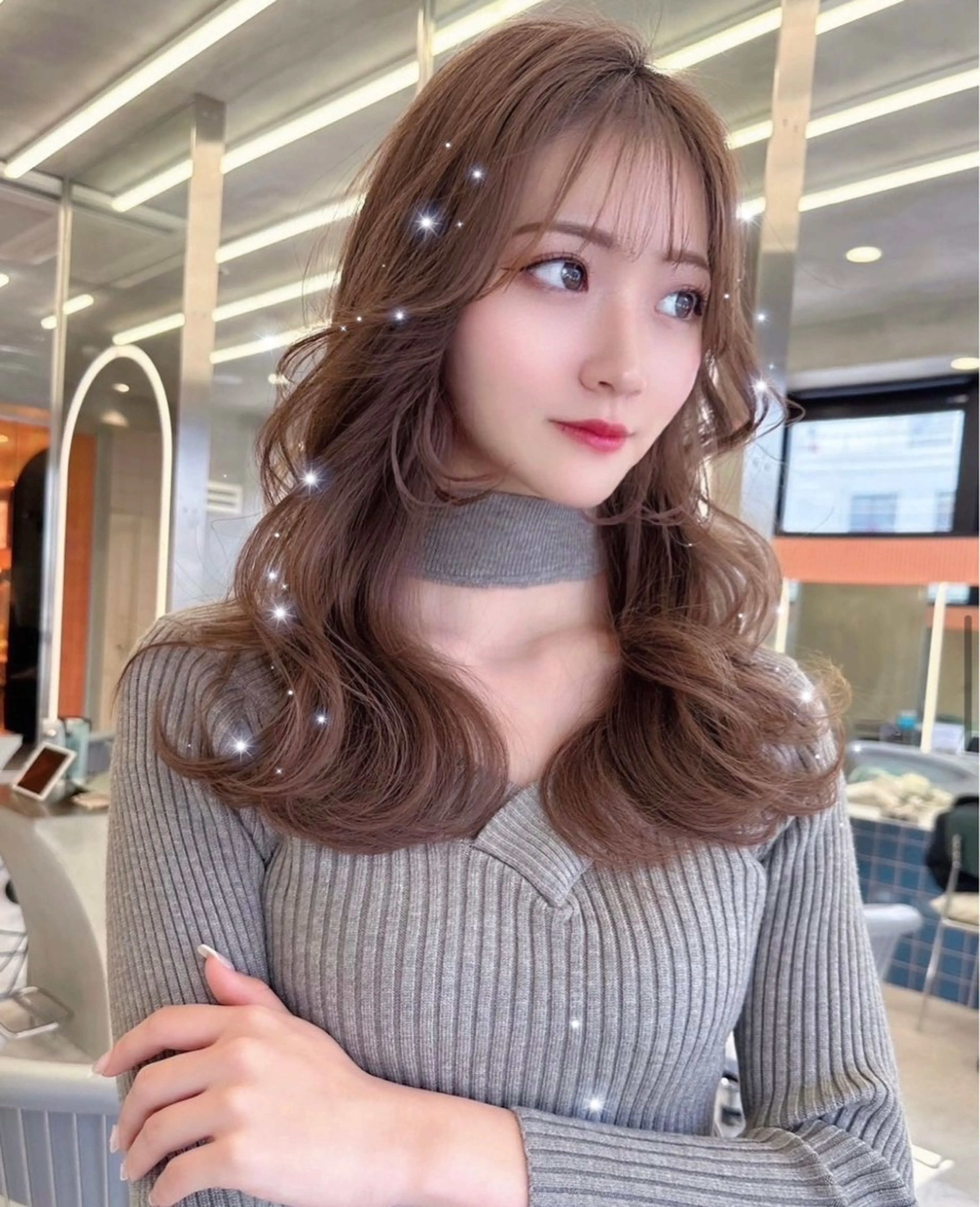 ロング カラー カット ヘアカラー トリートメント ヘアセット 名古屋/髪質改善/ 透明感SHIZUKAのヘアスタイル