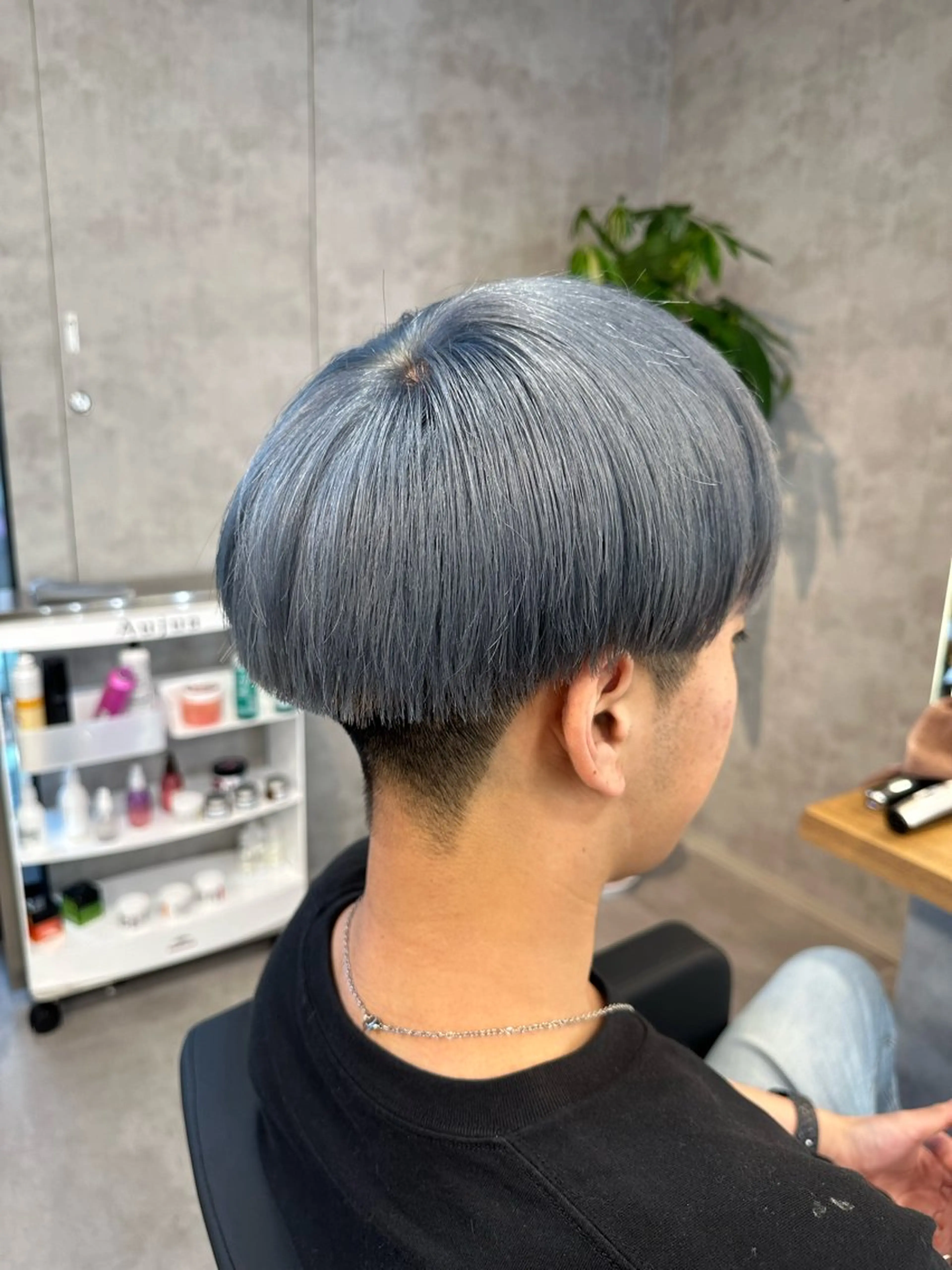 ショート カラー パーマ ヘアアレンジ メンズ 🤍透明感カラー🤍 似合わせ🤍AINEのヘアスタイル