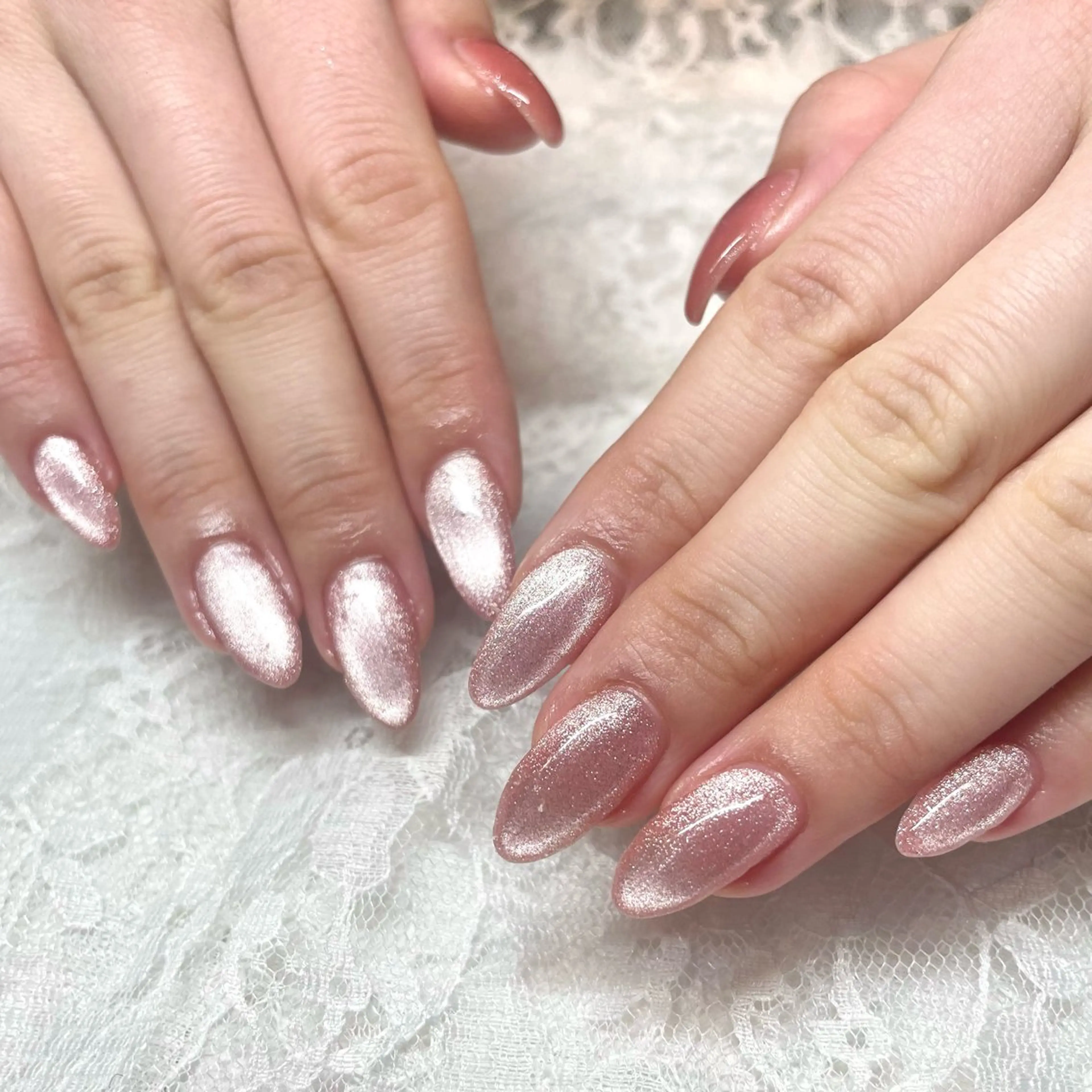 ネイル ジェルネイル マグネットネイル ハンドネイル Nail ヌシん家 AKANEのネイルデザイン