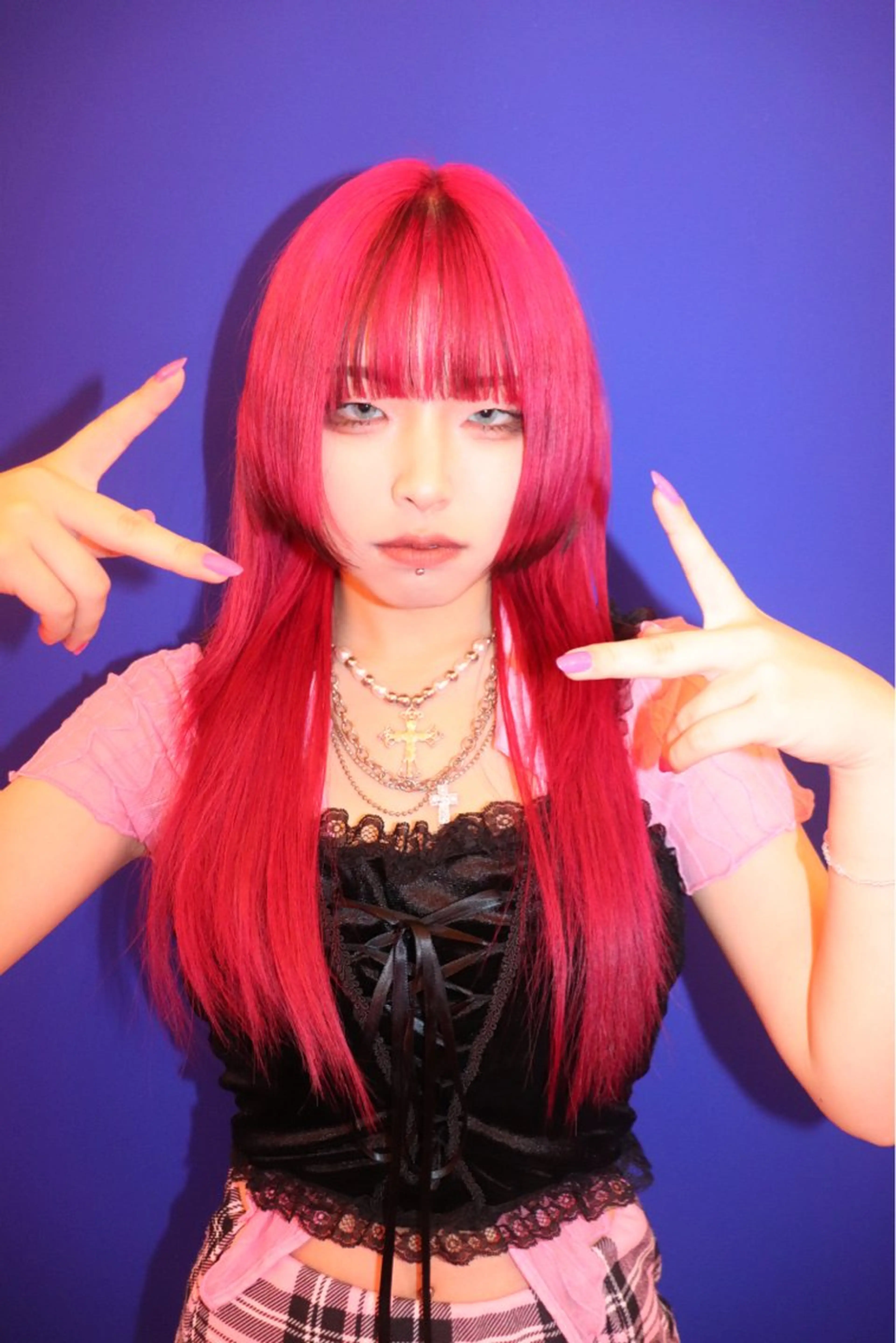 ロング カラー ヘアアレンジ @kyoniyy KYONIのヘアスタイル