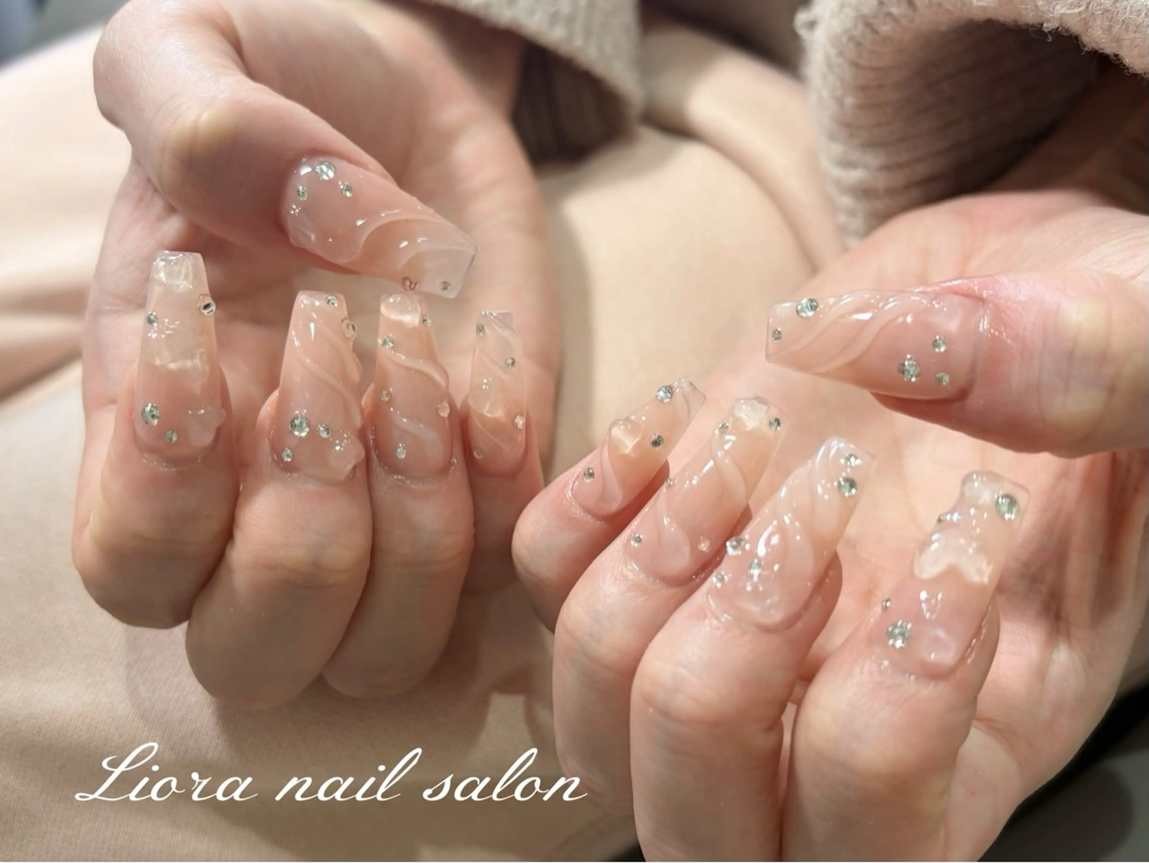 ネイル チークネイル フットネイル フレンチネイル ジェルネイル ガーリー ハンドネイル Liora nail スカルプ専門店のネイルデザイン