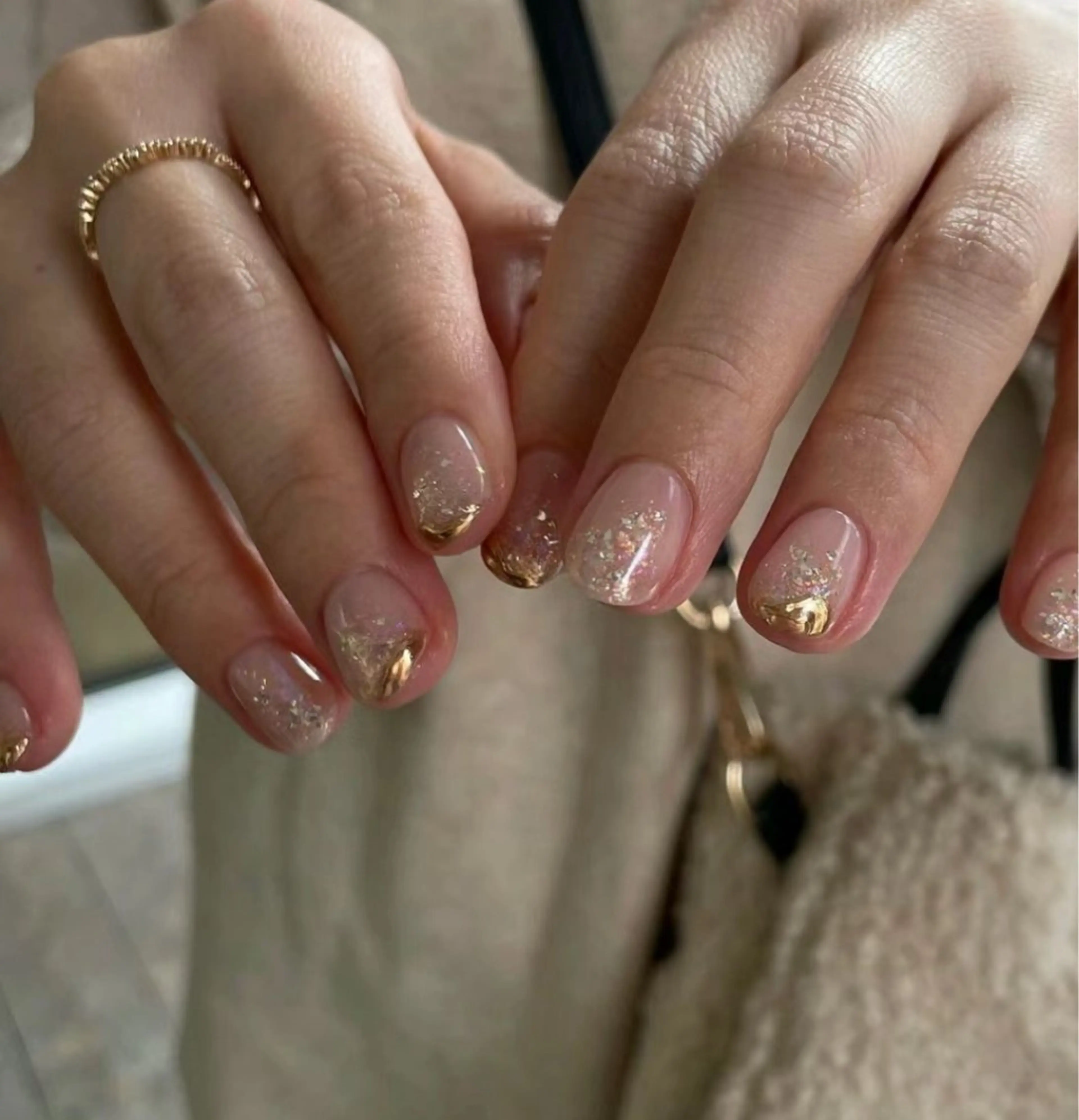 ショート めぐみのネイルサロン スタッフ練習のネイルデザイン