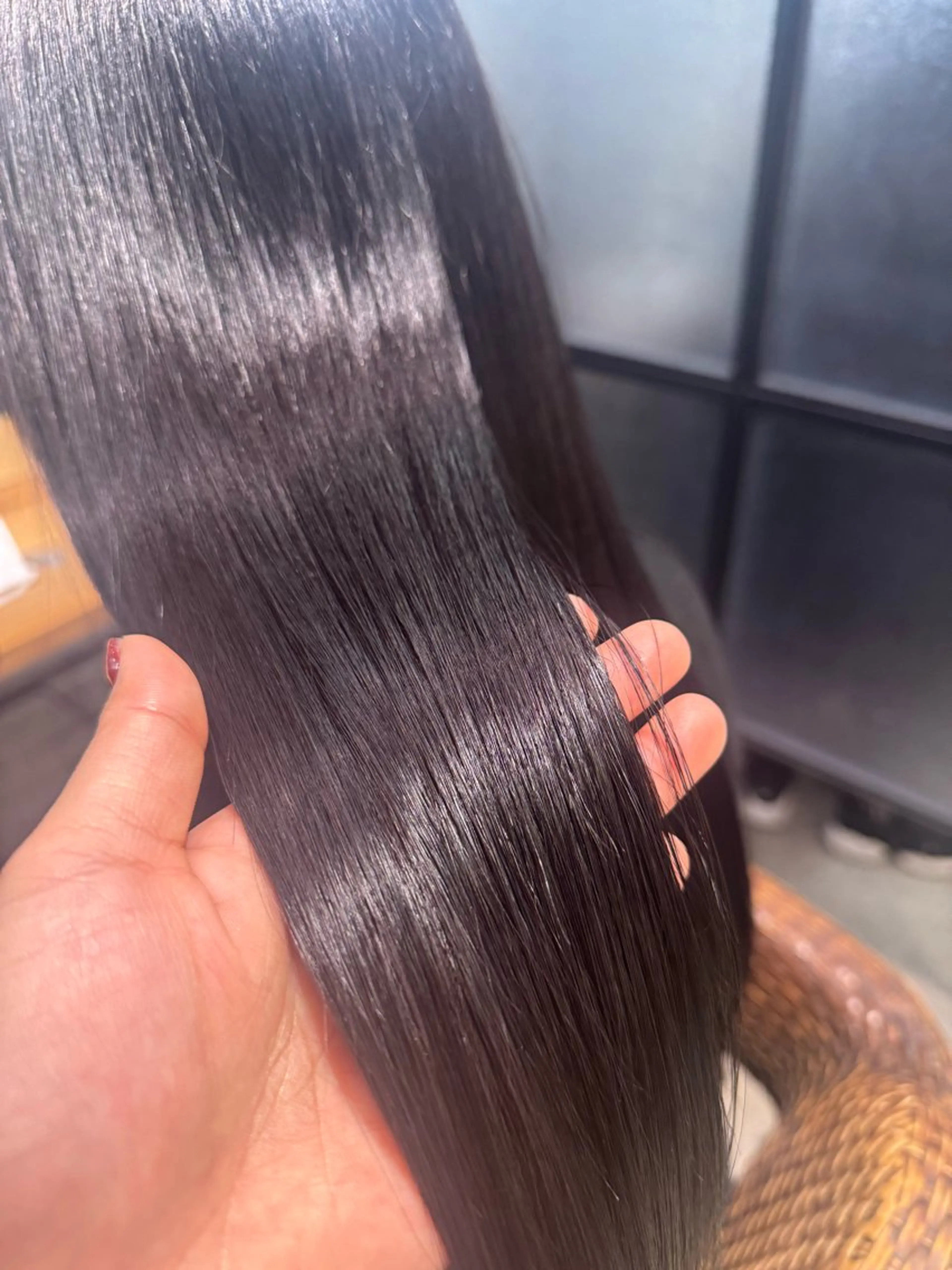 ロング カラー ラベンダーカラー ヘアカラー トリートメント red neo あいりのマツエク・マツパデザイン