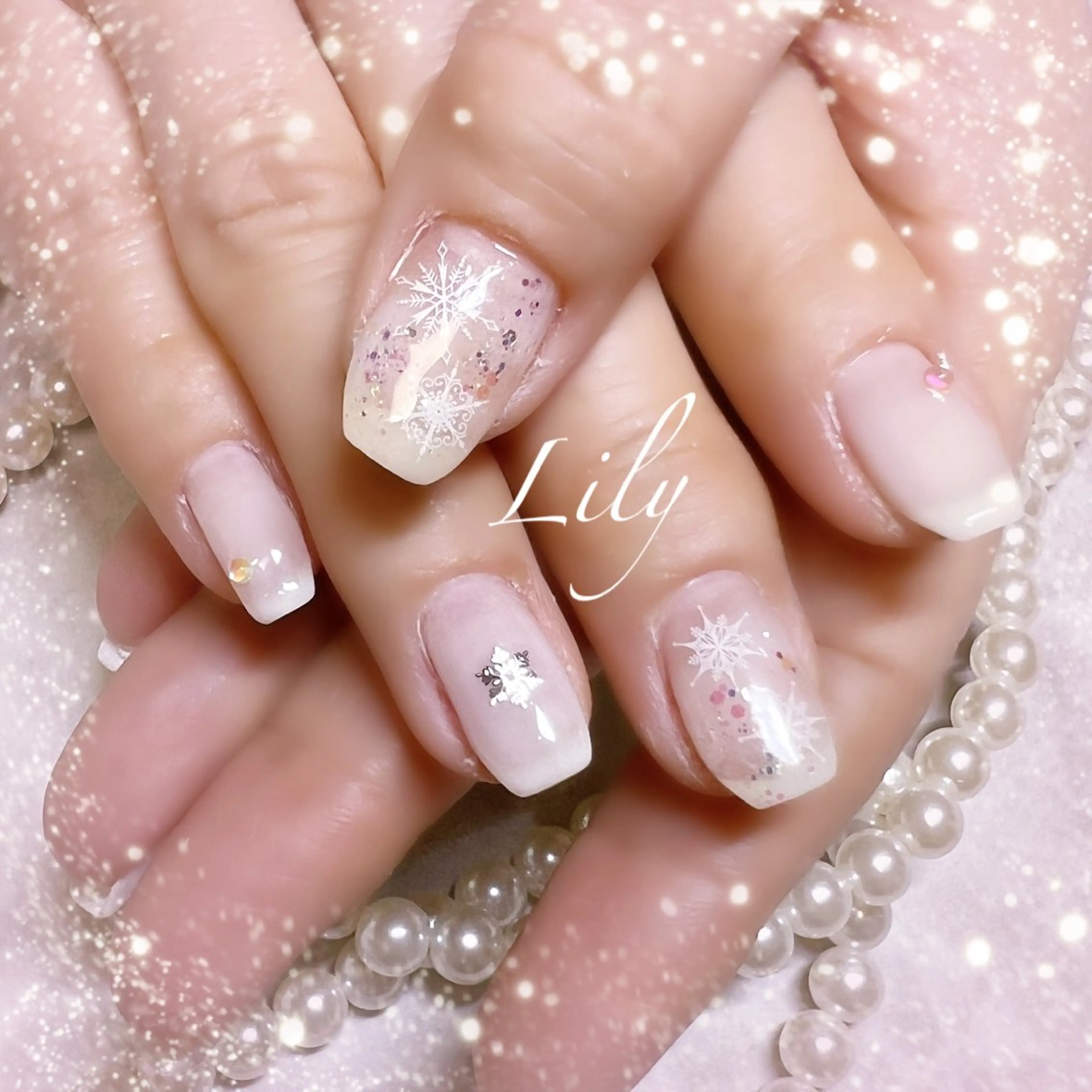 ネイル ハンドネイル Lily*nail 🌻Mii🌻のネイルデザイン
