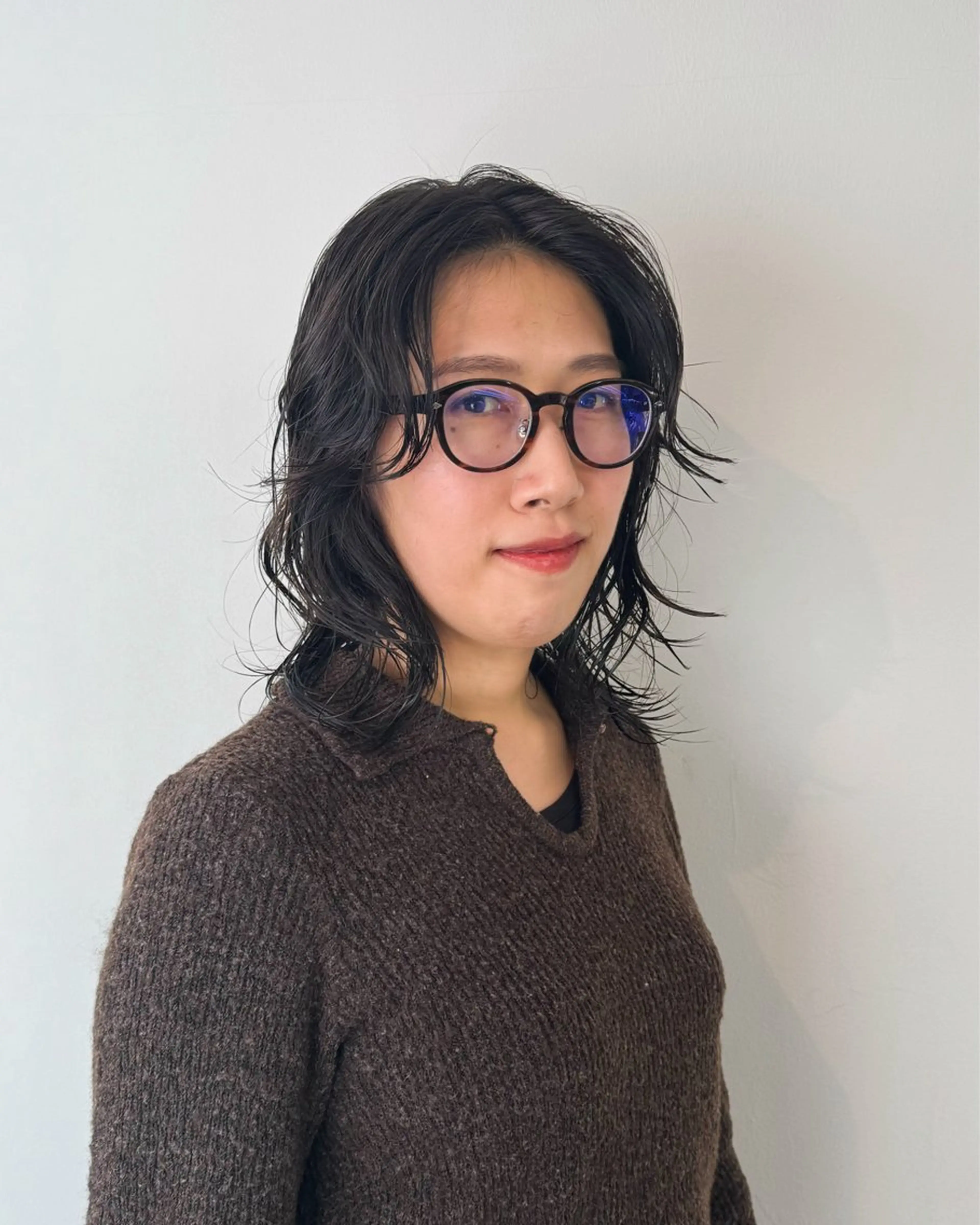 ミディアム パーマ ミディアムパーマ ニュアンスパーマ Seeknext // Rukaのヘアスタイル