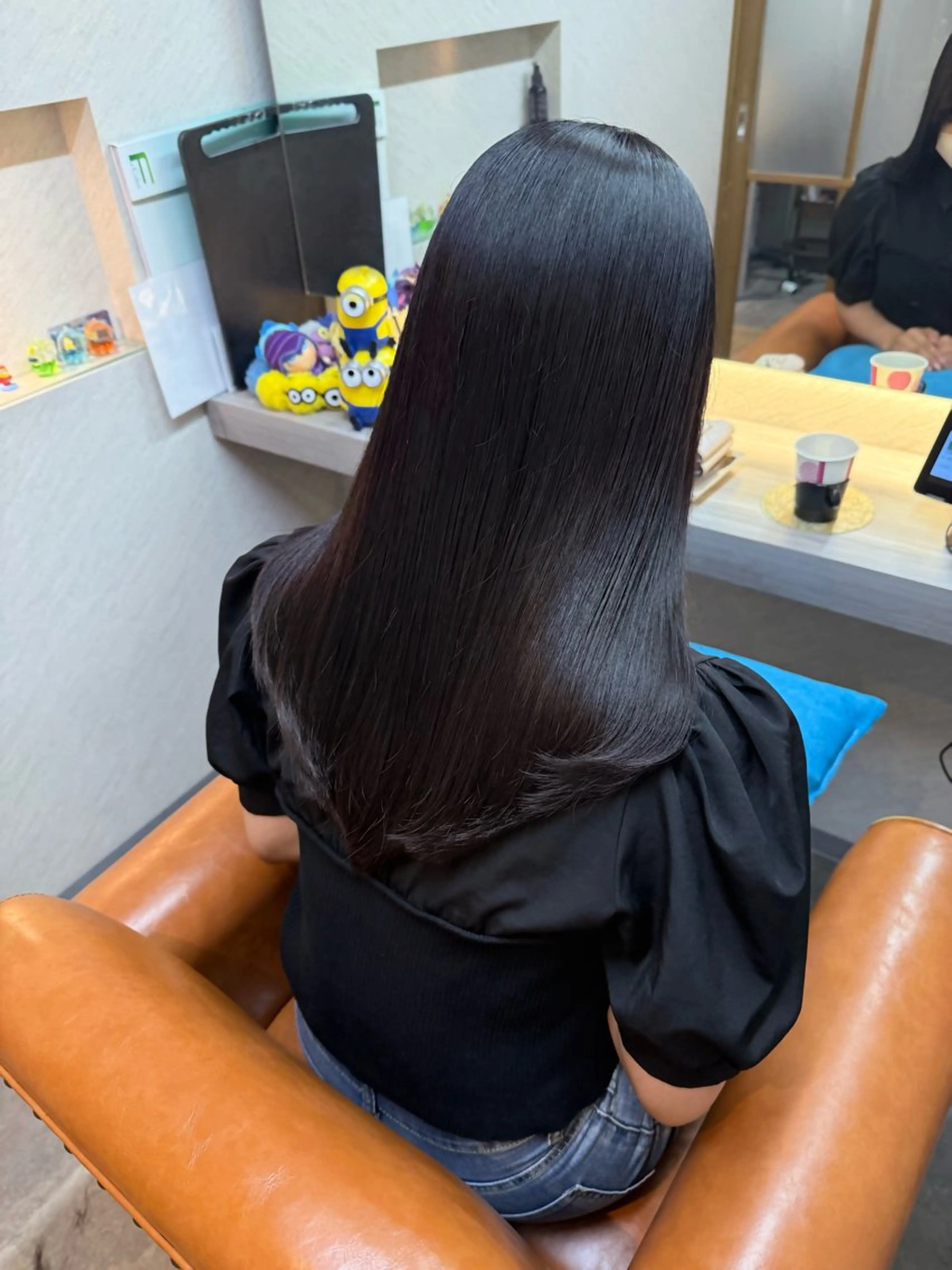 ロング カット ヘアカラー トリートメント 艶髪/ moeのヘアスタイル