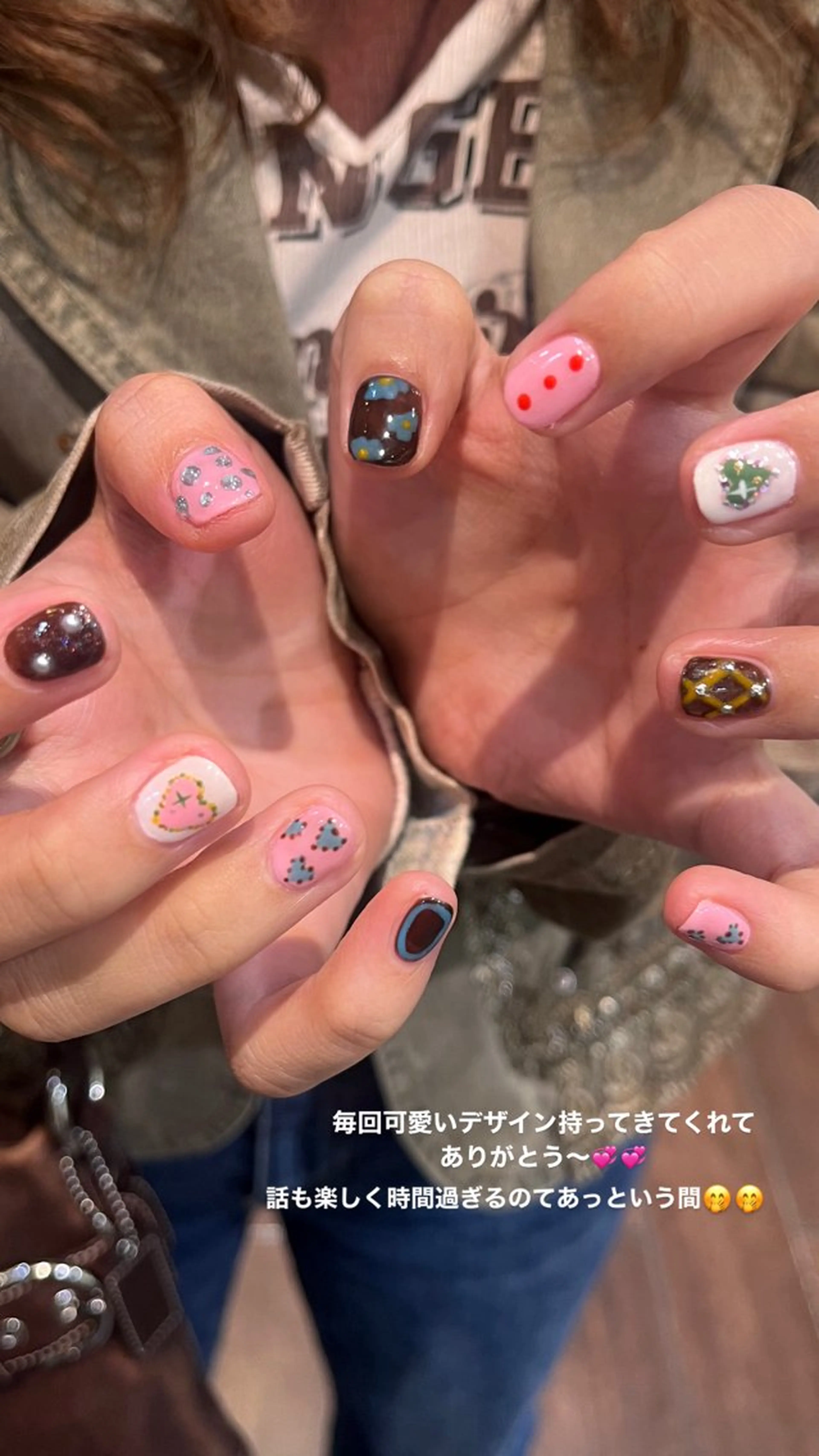 ネイル 韓国レイヤー🇰🇷 🤍🎀honokaのヘアスタイル