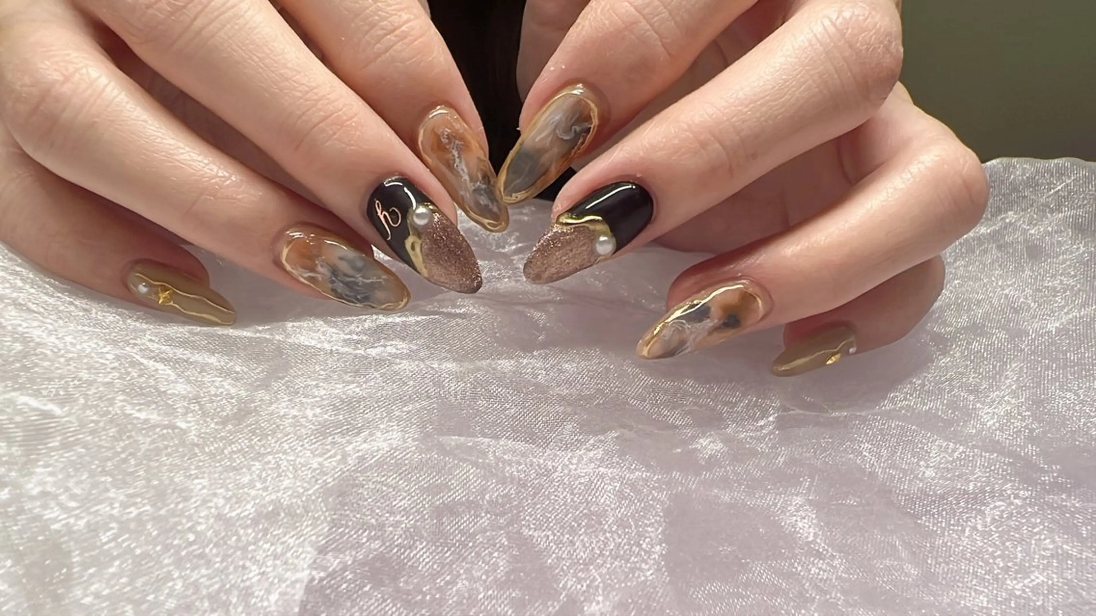 10本スカルプ長さだしアートし放題(パーツ別)13500の写真