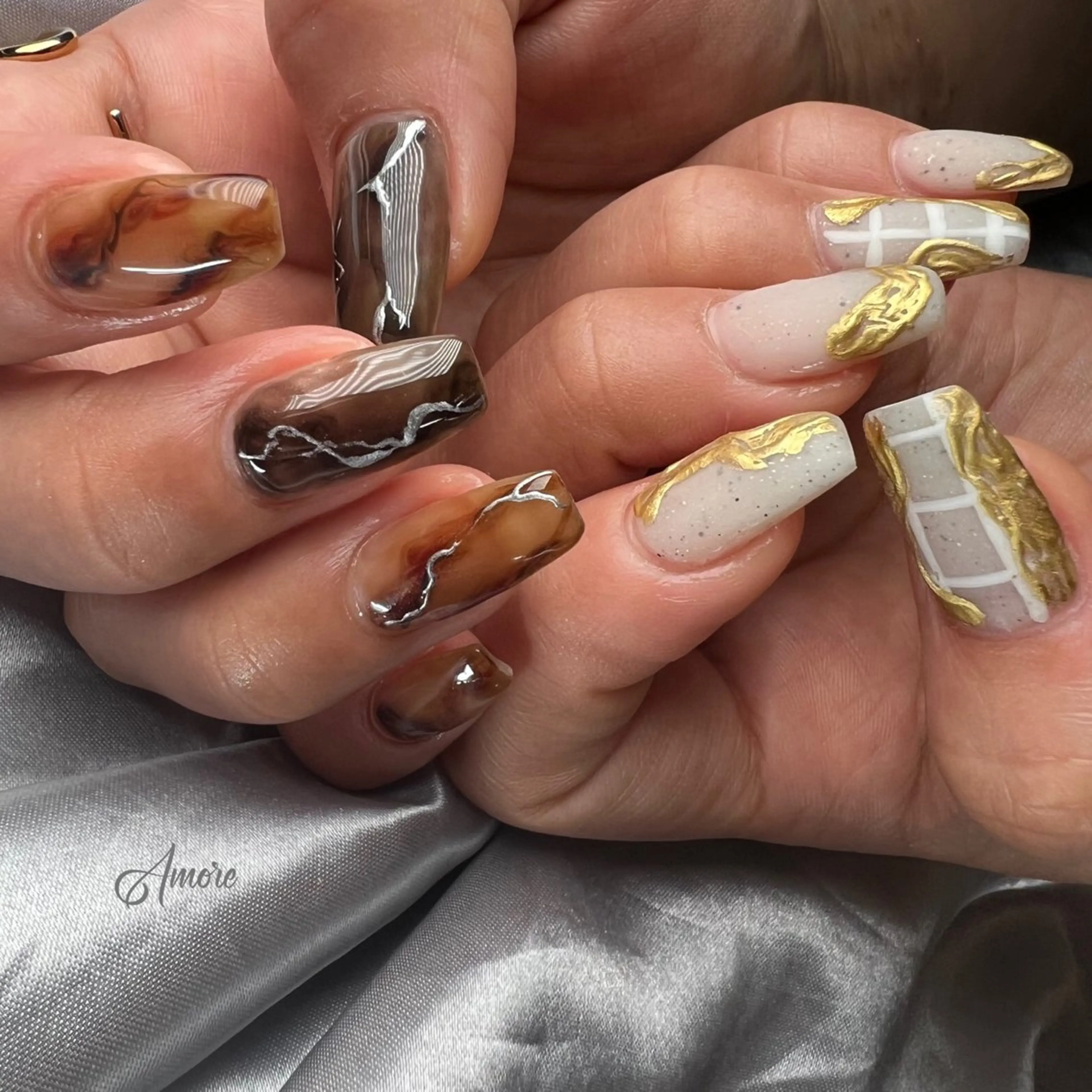 ネイル ジェルネイル 韓国ネイル パラジェル You kyehwaのネイルデザイン