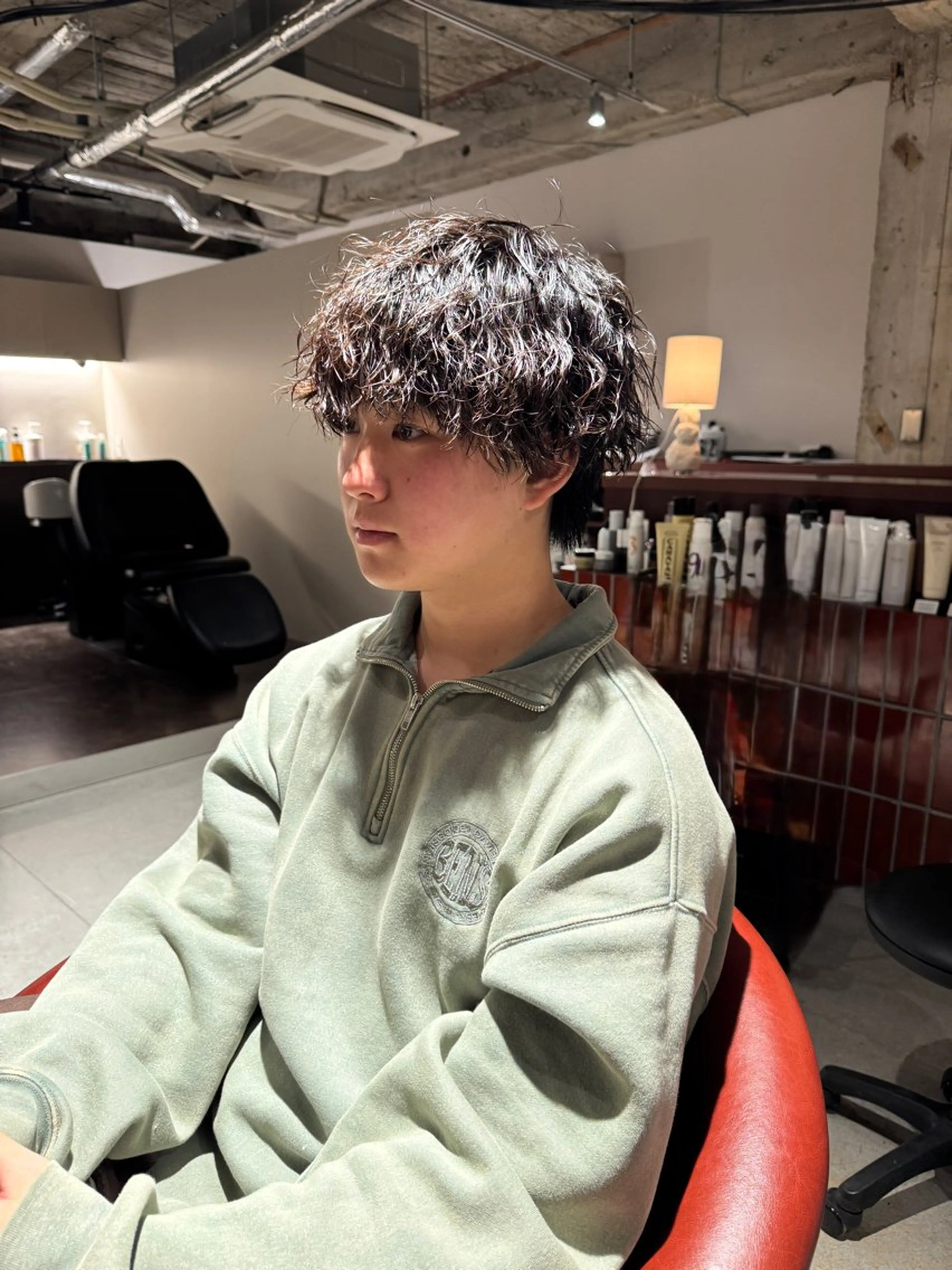 ショート パーマ 森田 鴻之介のヘアスタイル