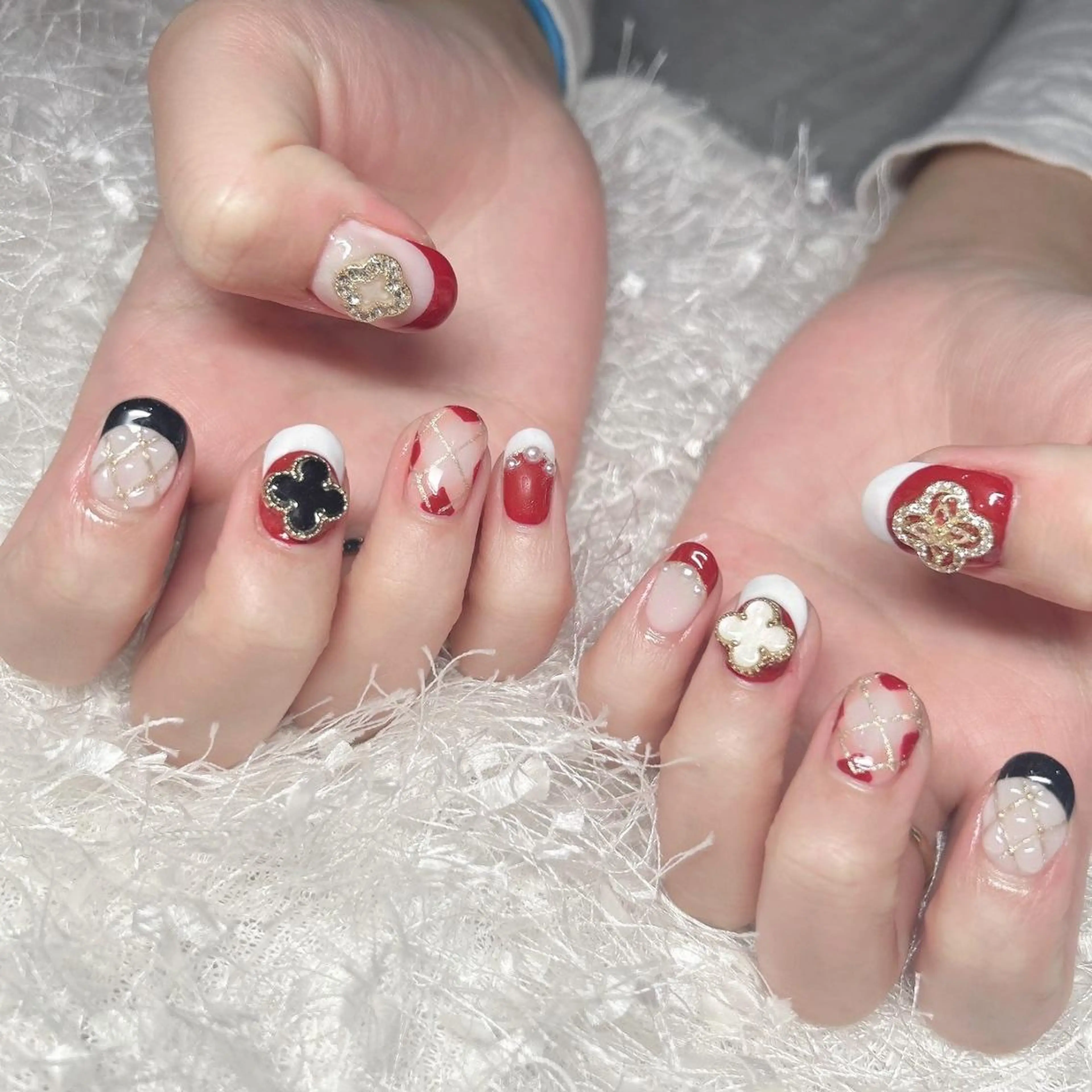 ネイル 長さ出し フレンチネイル ジェルネイル グラデーション 韓国ネイル ハンドネイル Nail&eye Belire 新宿のネイルデザイン