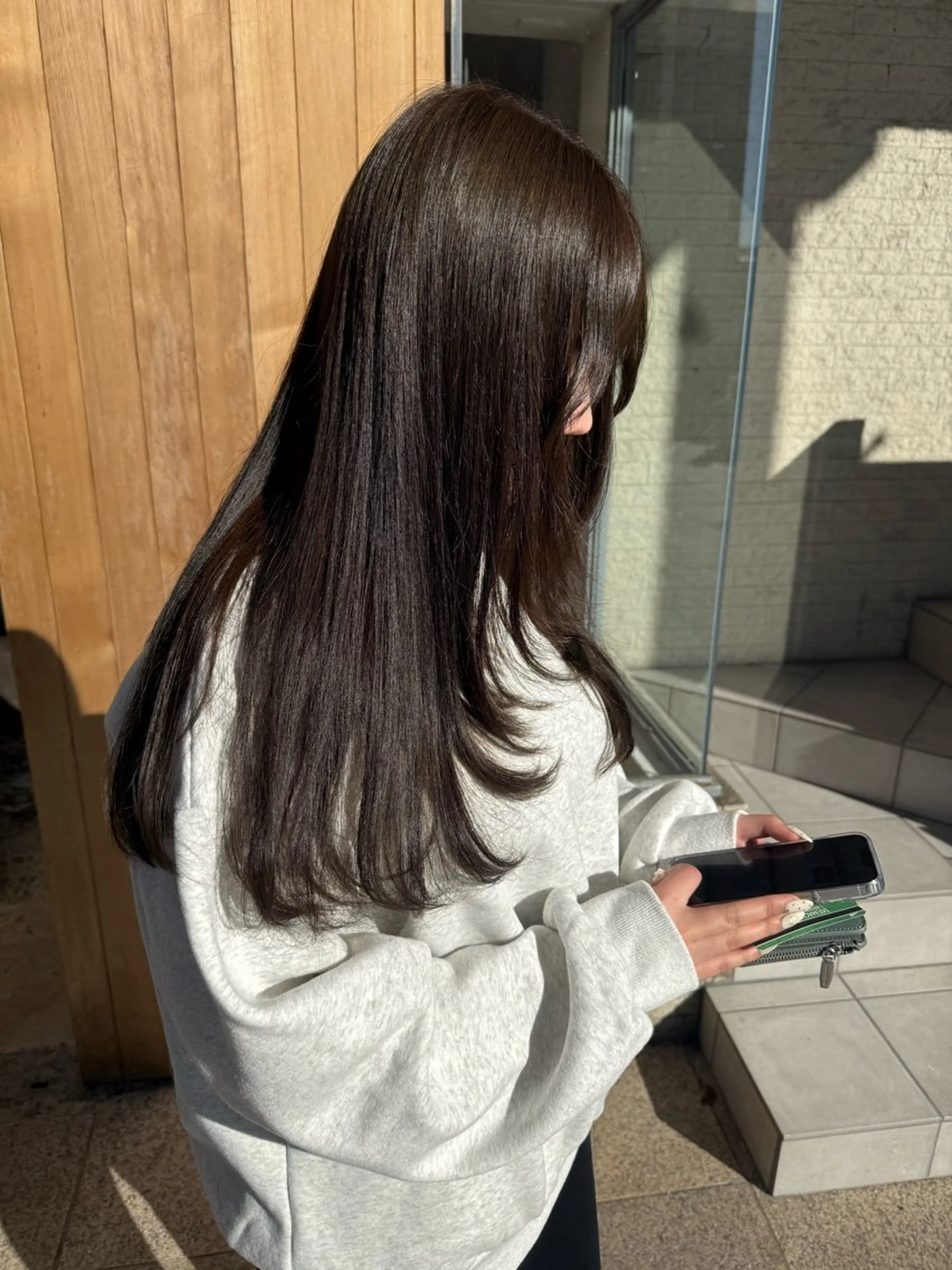 ロング カラー カット ヘアカラー 伶風/ボブ/ ハッシュカットのヘアスタイル