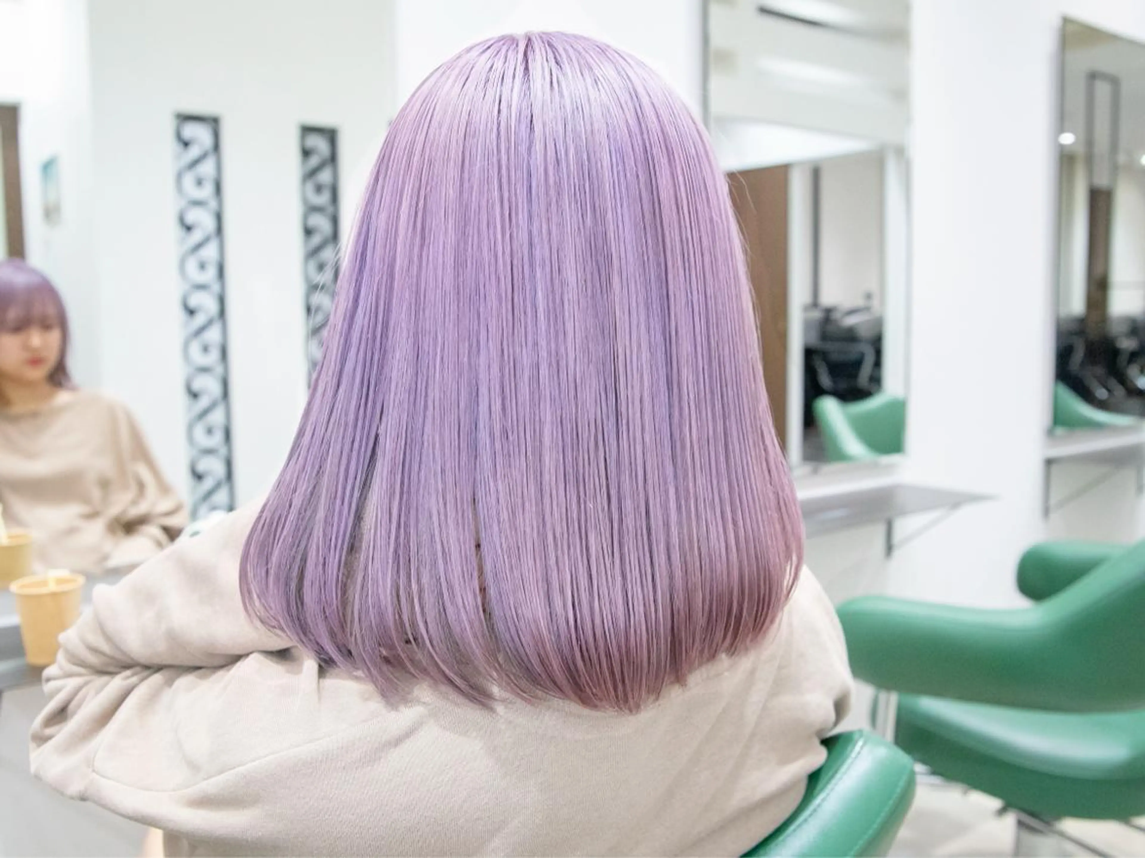 セミロング カラー トリートメント Re:ta Hair 飯田淳平のヘアスタイル