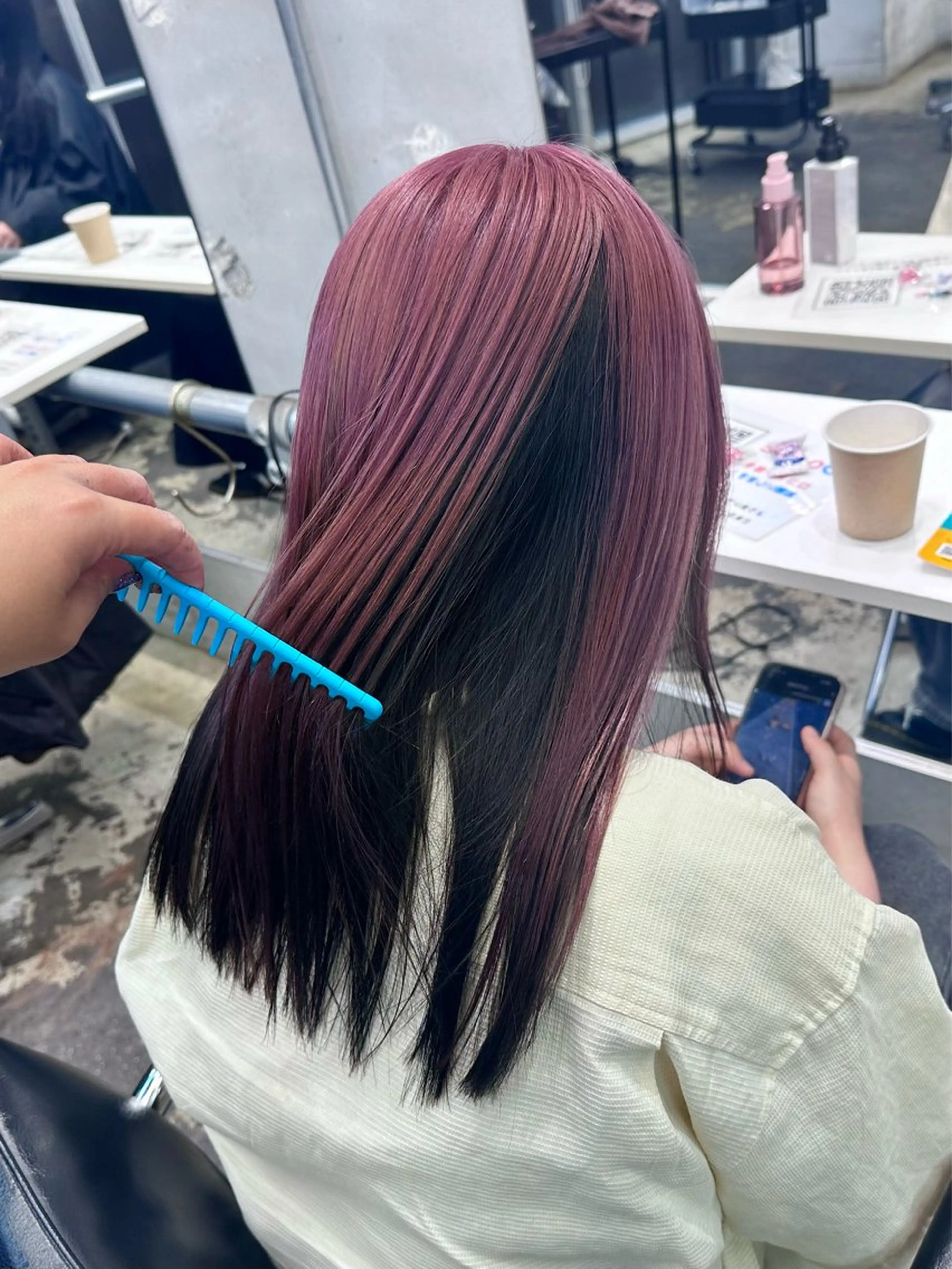 ロング カラー ヘアアレンジ 🎀モテ暖色× エクステ🎀あかりのヘアスタイル