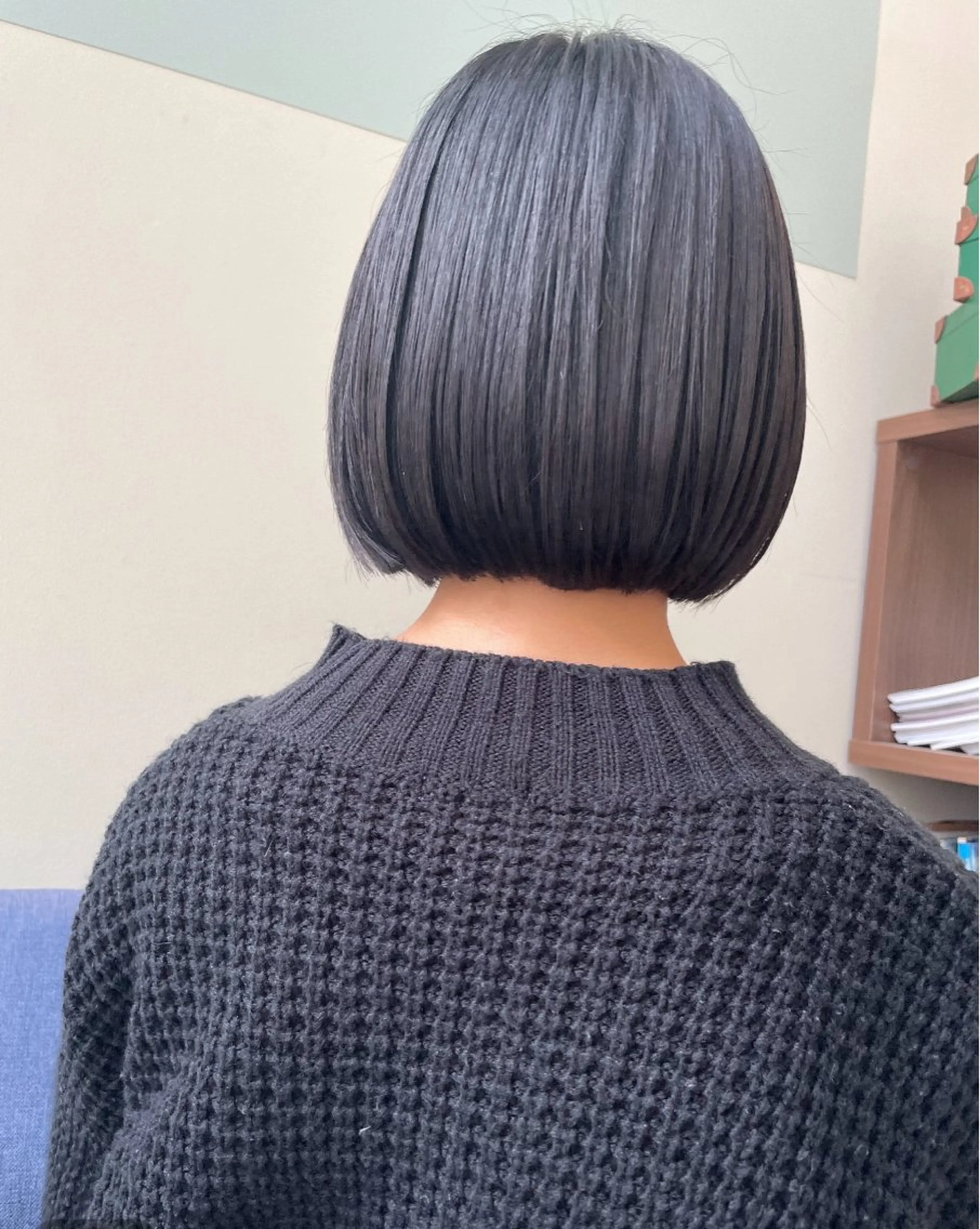 ミディアム 切りっぱなしボブ ボブ 林 真之介のヘアスタイル