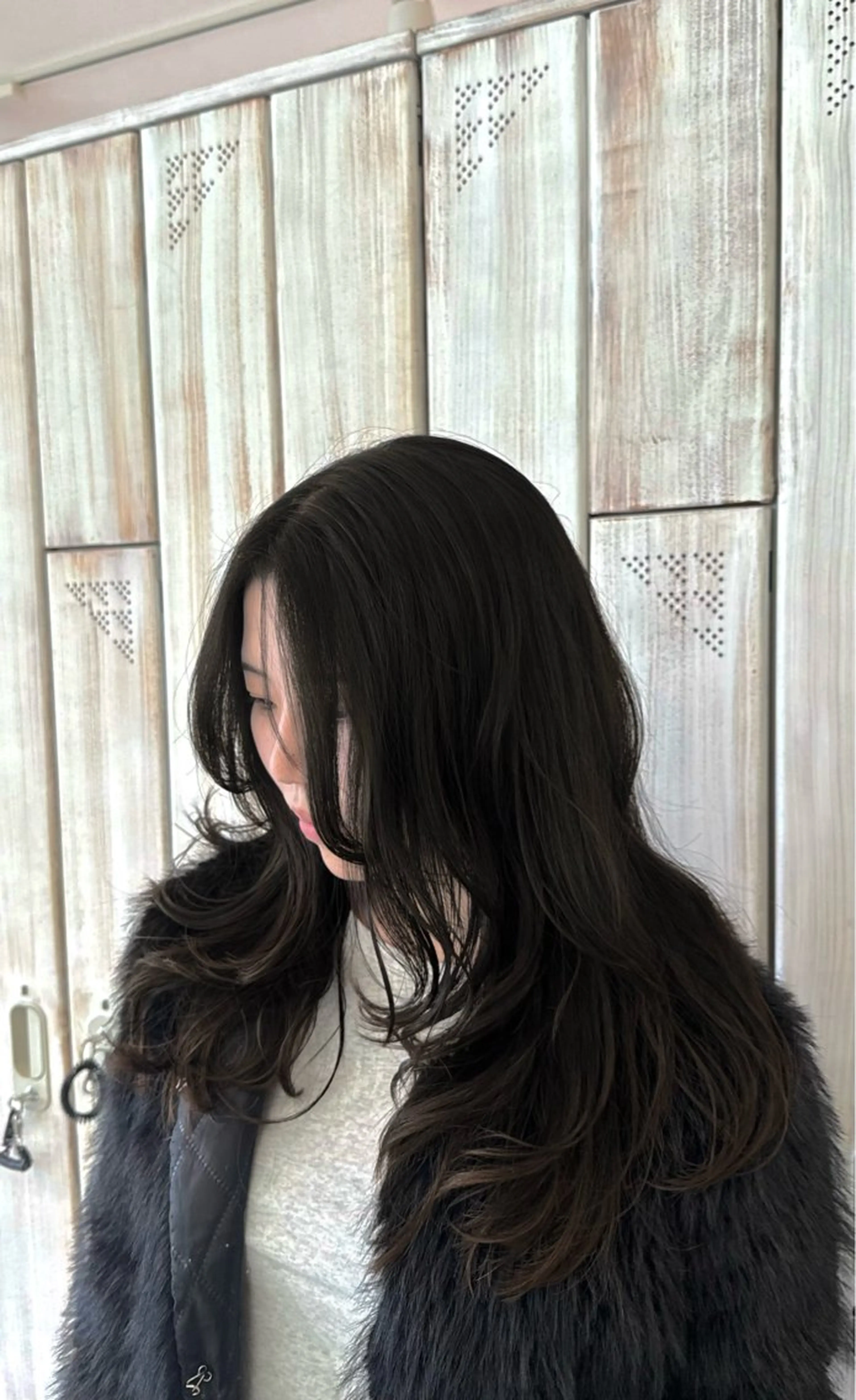 ロング レイヤーカット カット 福田花音/スタイリ スト兼任アイリストのヘアスタイル