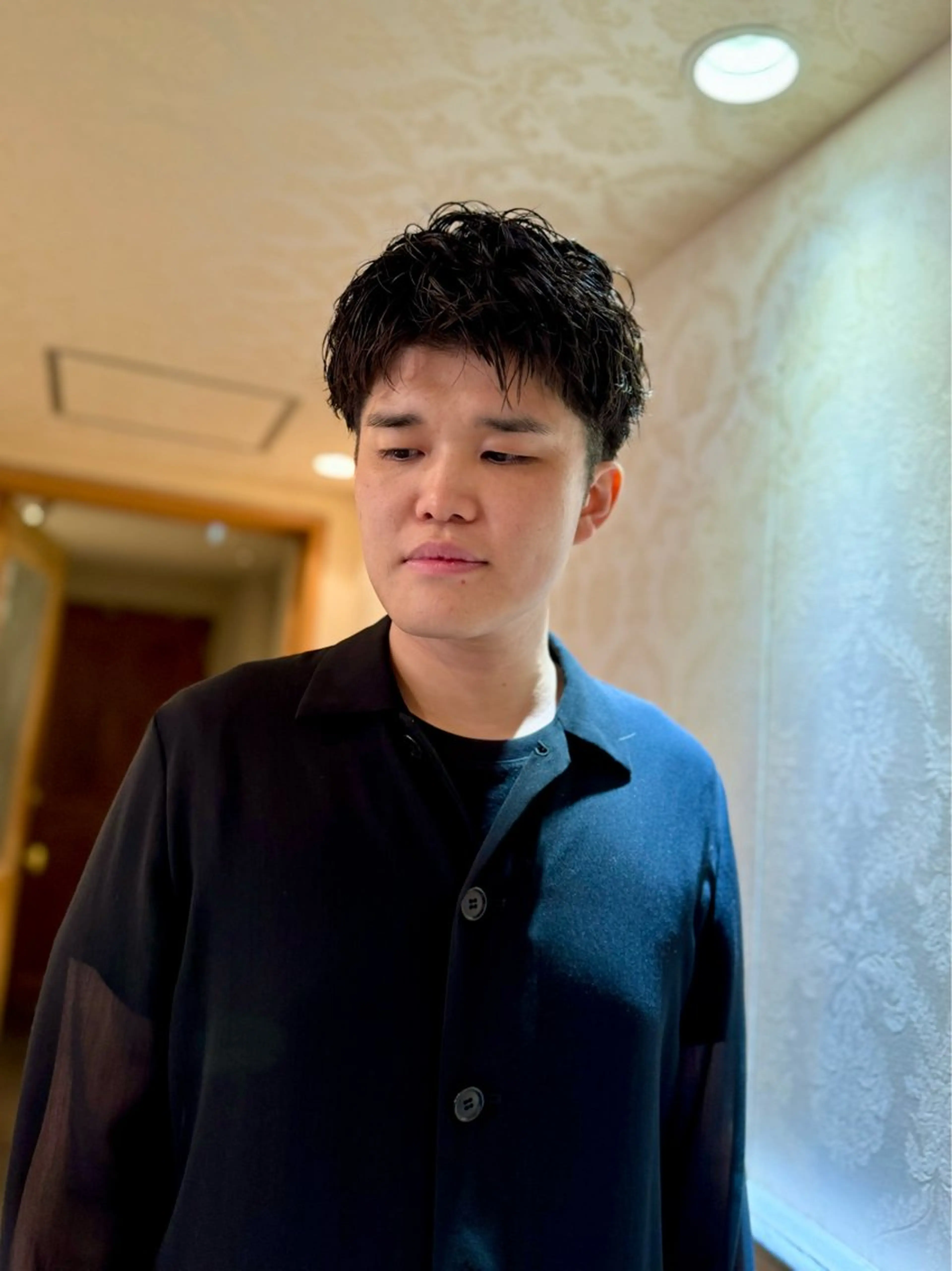 ショート パーマ メンズ ヘッドスパ 丸山 航輝のヘアスタイル