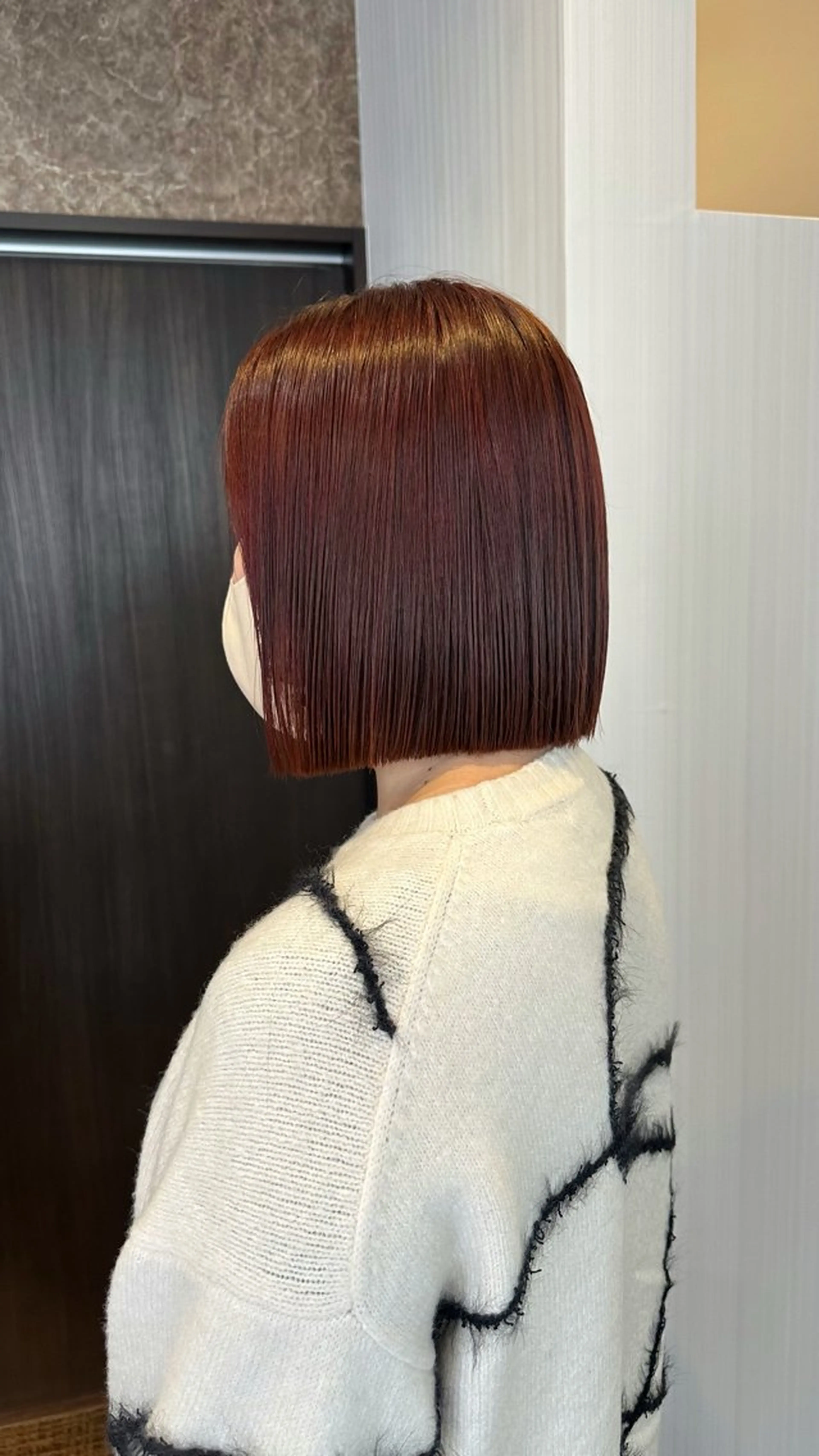 ミディアム カラー 村田 菜摘のヘアスタイル