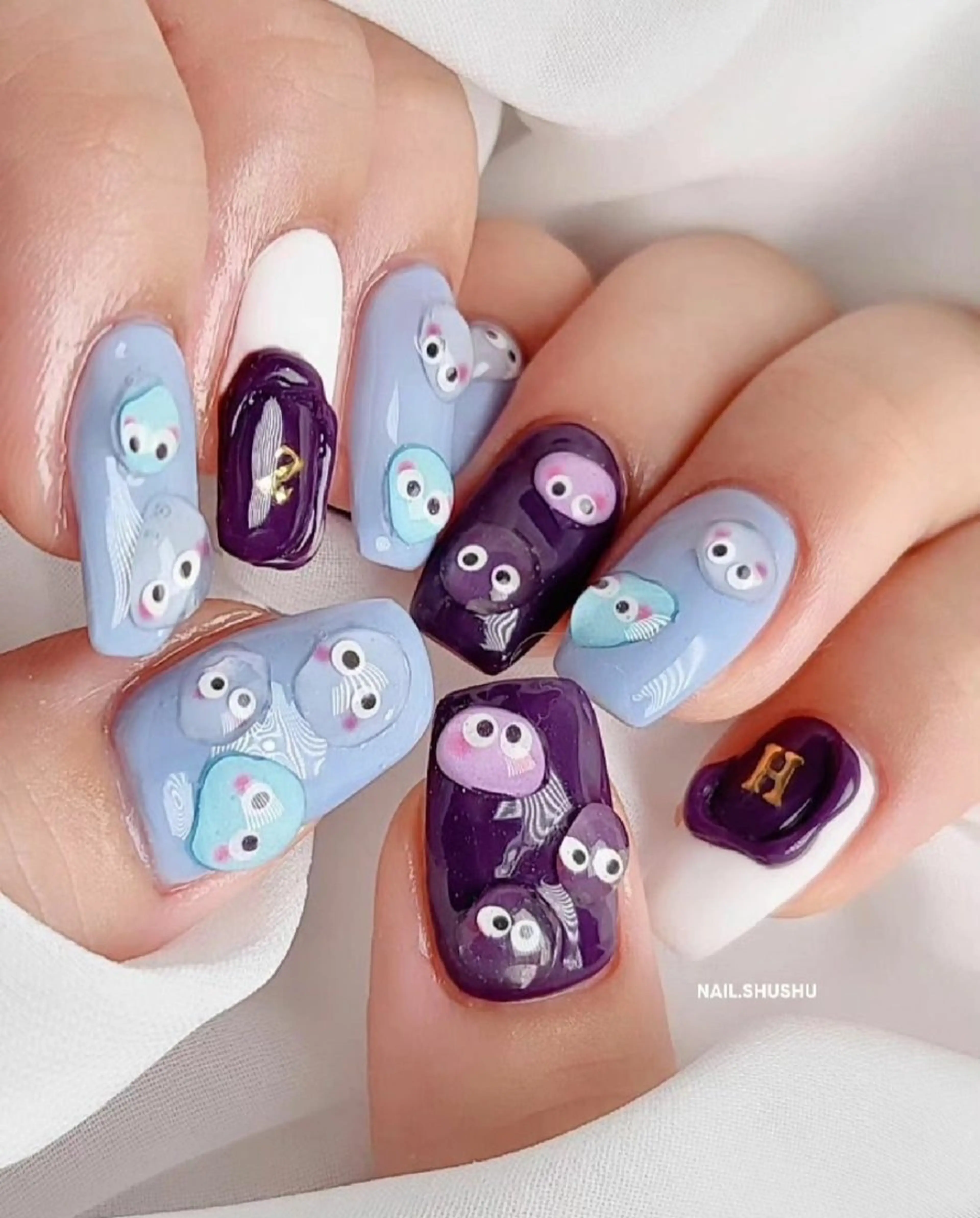 ネイル 持ち込み ニュアンスネイル ワンカラーネイル シンプルネイル 夏ネイル 3dパーツ/流行り 👧shushu❤️のネイルデザイン