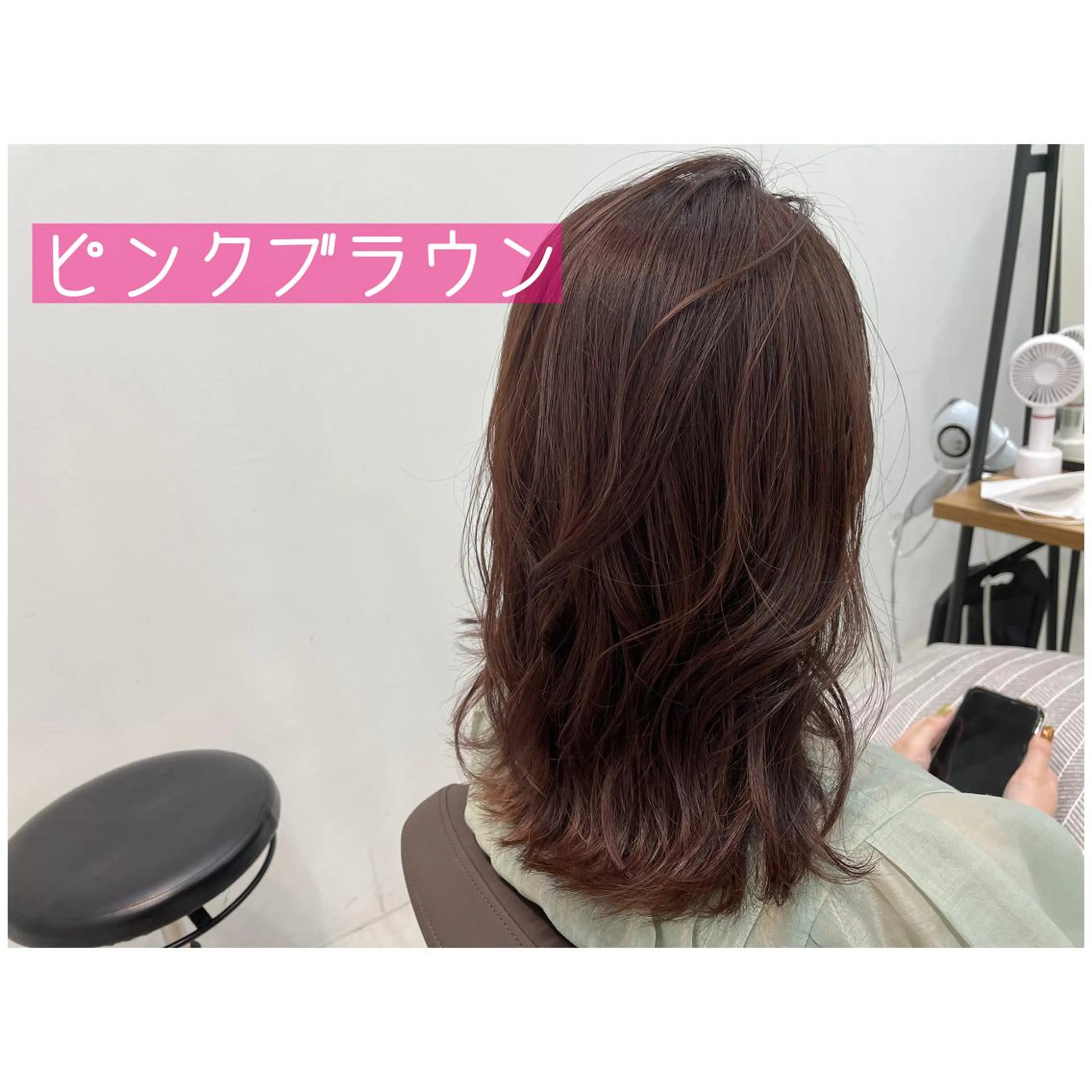 ミディアム カット ヘアカラー トリートメント 💫髪質改善矯正 MIHO💫のヘアスタイル